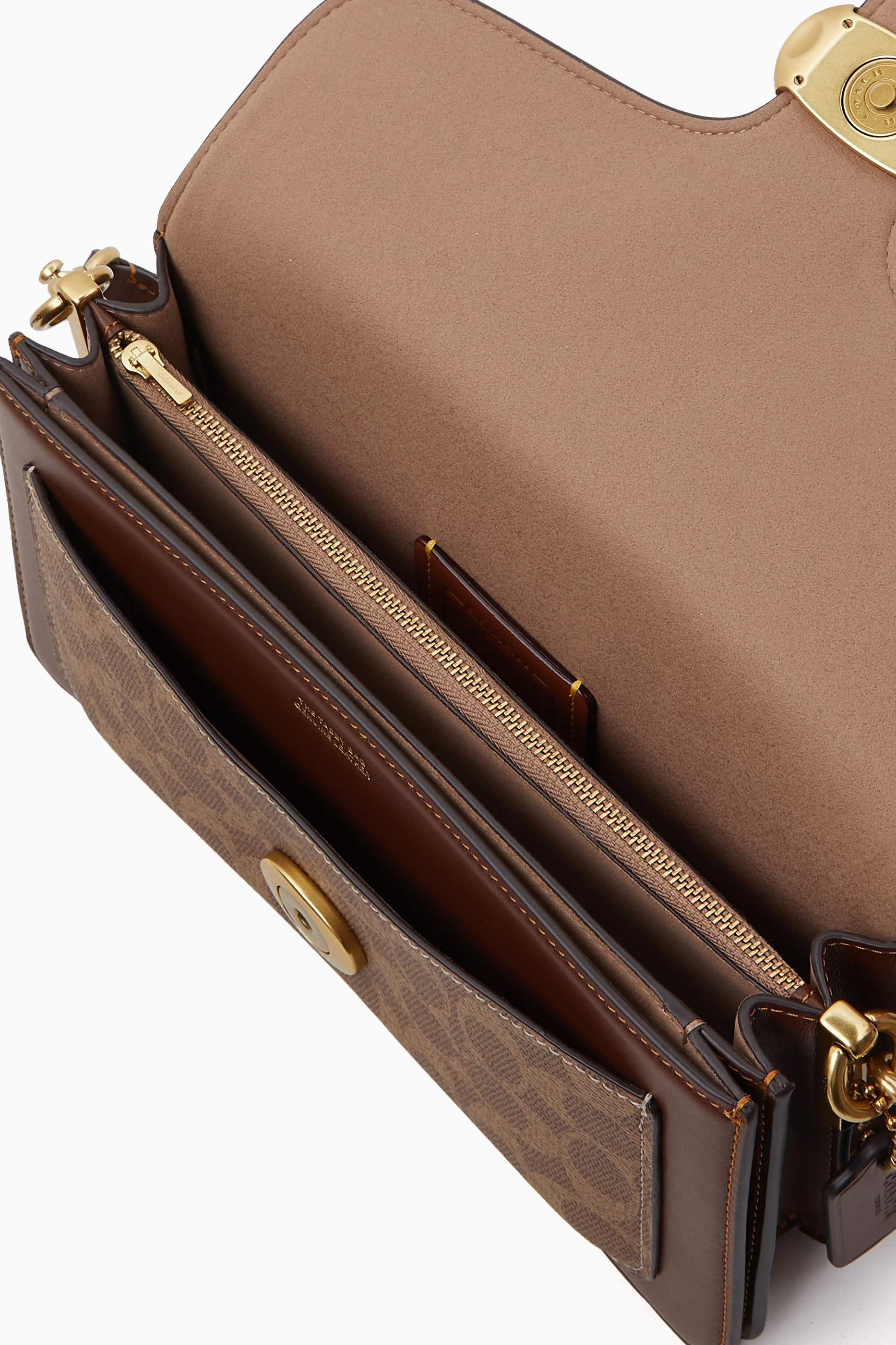 Buy Coach Brown Tabby 26 Signature-print Shoulder Bag in Coated