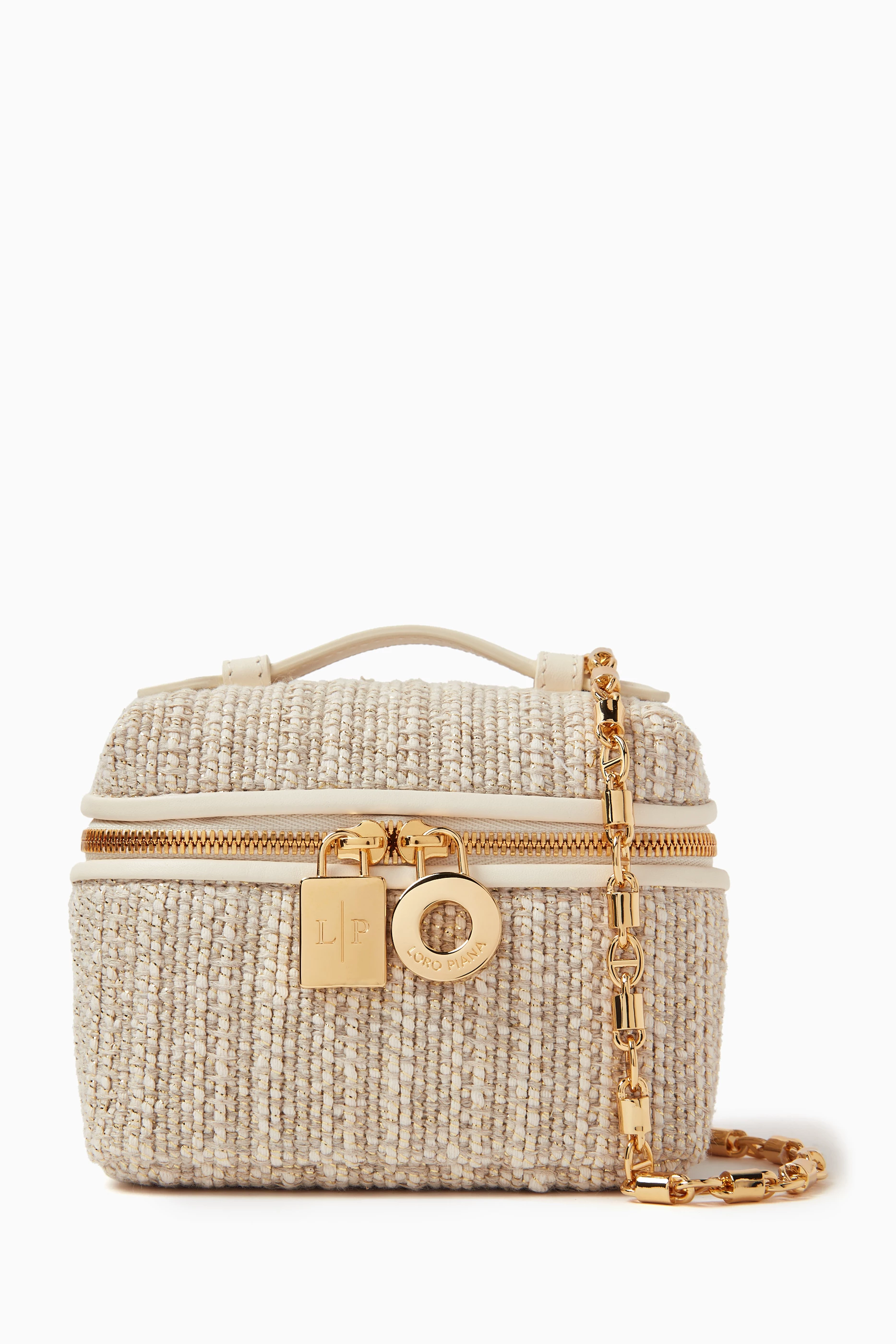 Buy Loro Piana White Extra Pocket Pouch L11.5 Bag in Cotton
