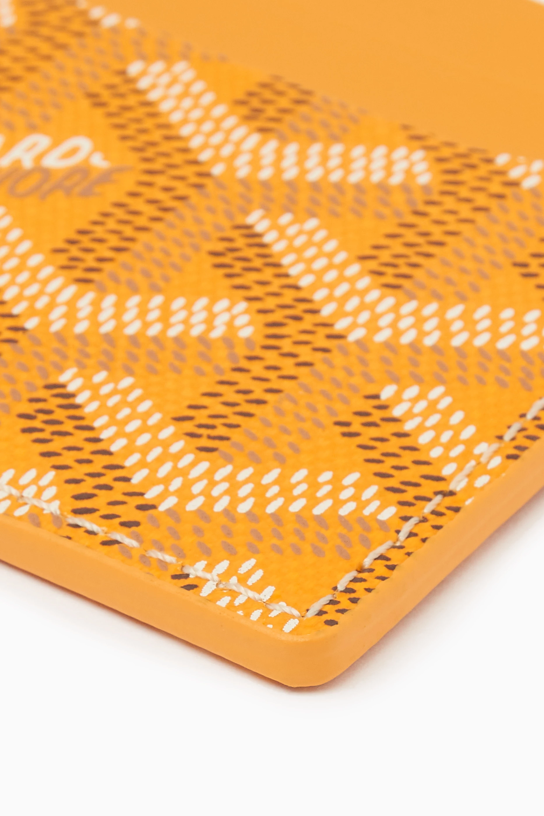 Buy Goyard Pre Loved Yellow Unused Porte Cartes Saint Sulpice in Goyardine Fabric for UNISEX Online Ounass Kuwait