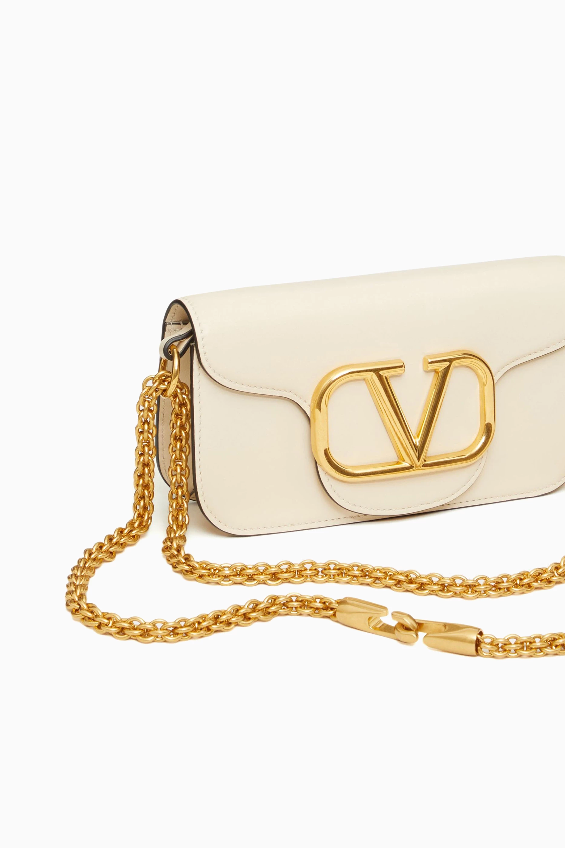 Valentino garavani vlock buffalo leather shoulder bag hot sale