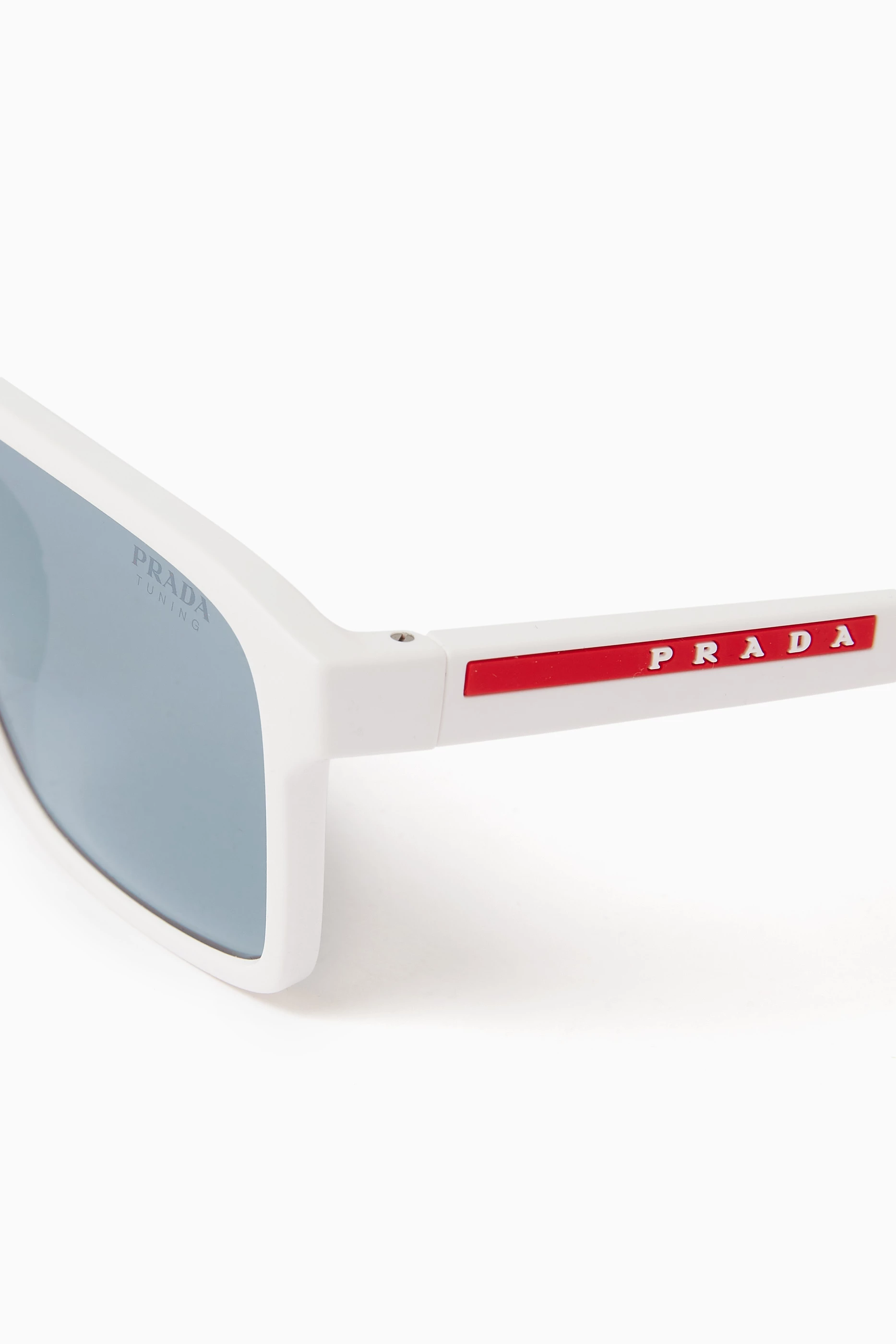 Mens prada sunglasses white frame outlet