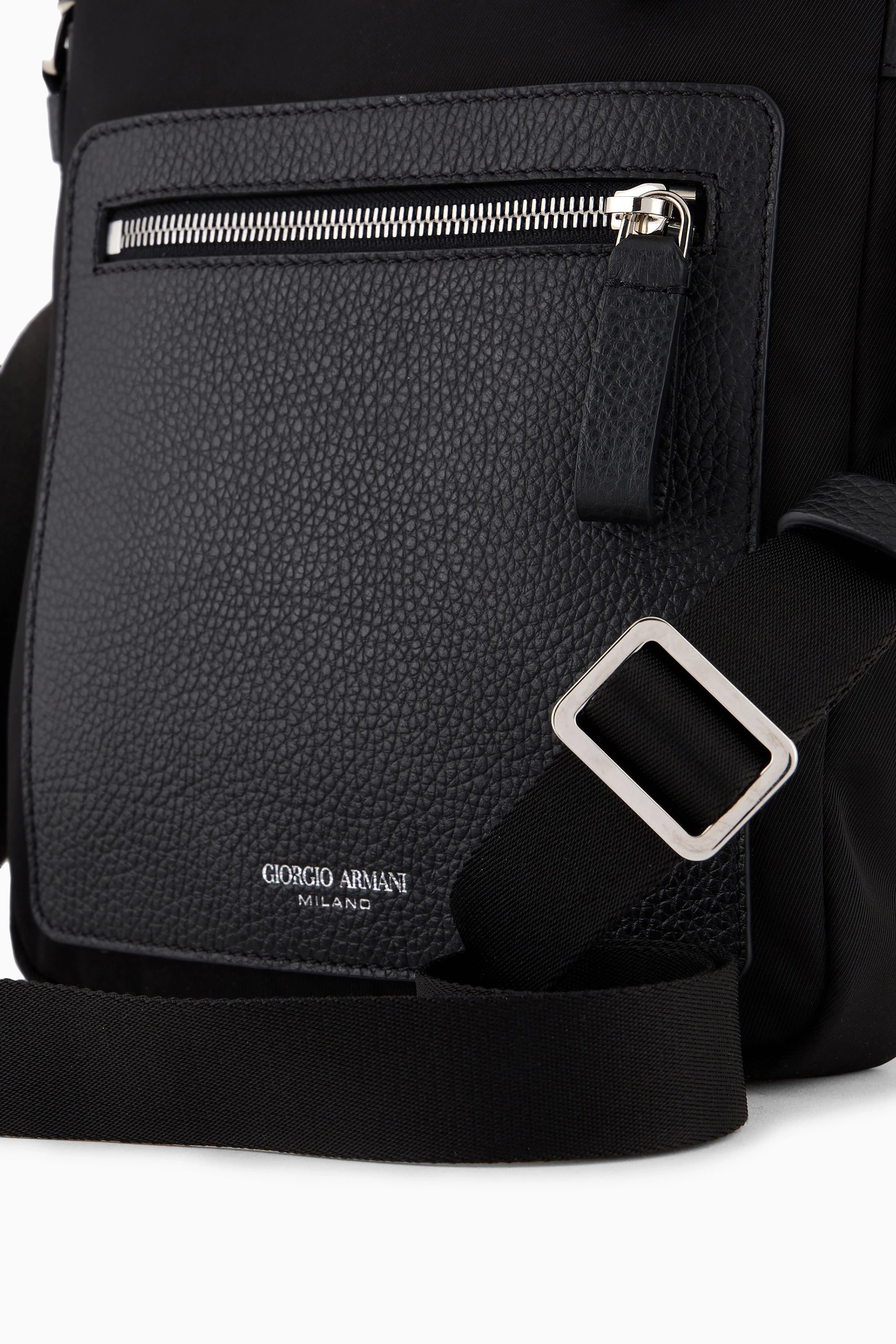 Buy Giorgio Armani Black Shoulder Bag in Nylon for Men Online Ounass Kuwait