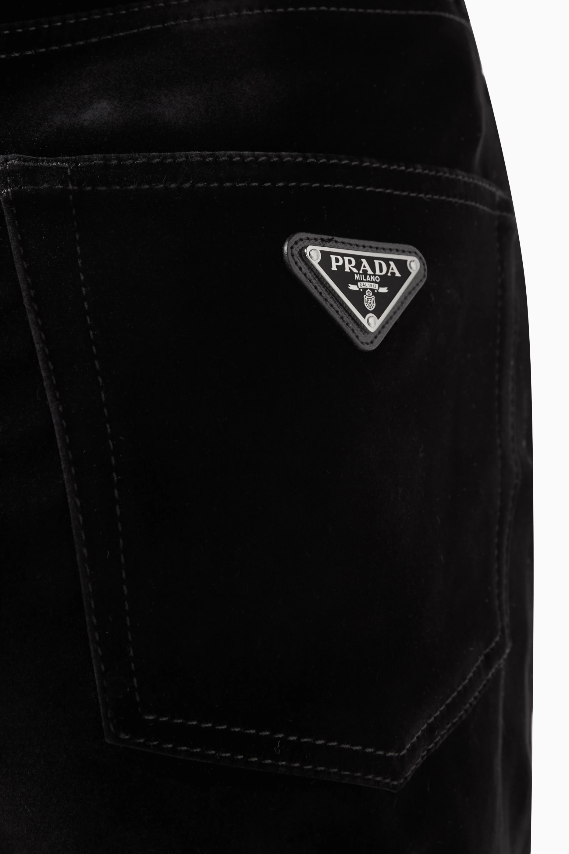Buy Prada Black Five pocket Jeans in Stretch denim for Women Online Ounass Kuwait