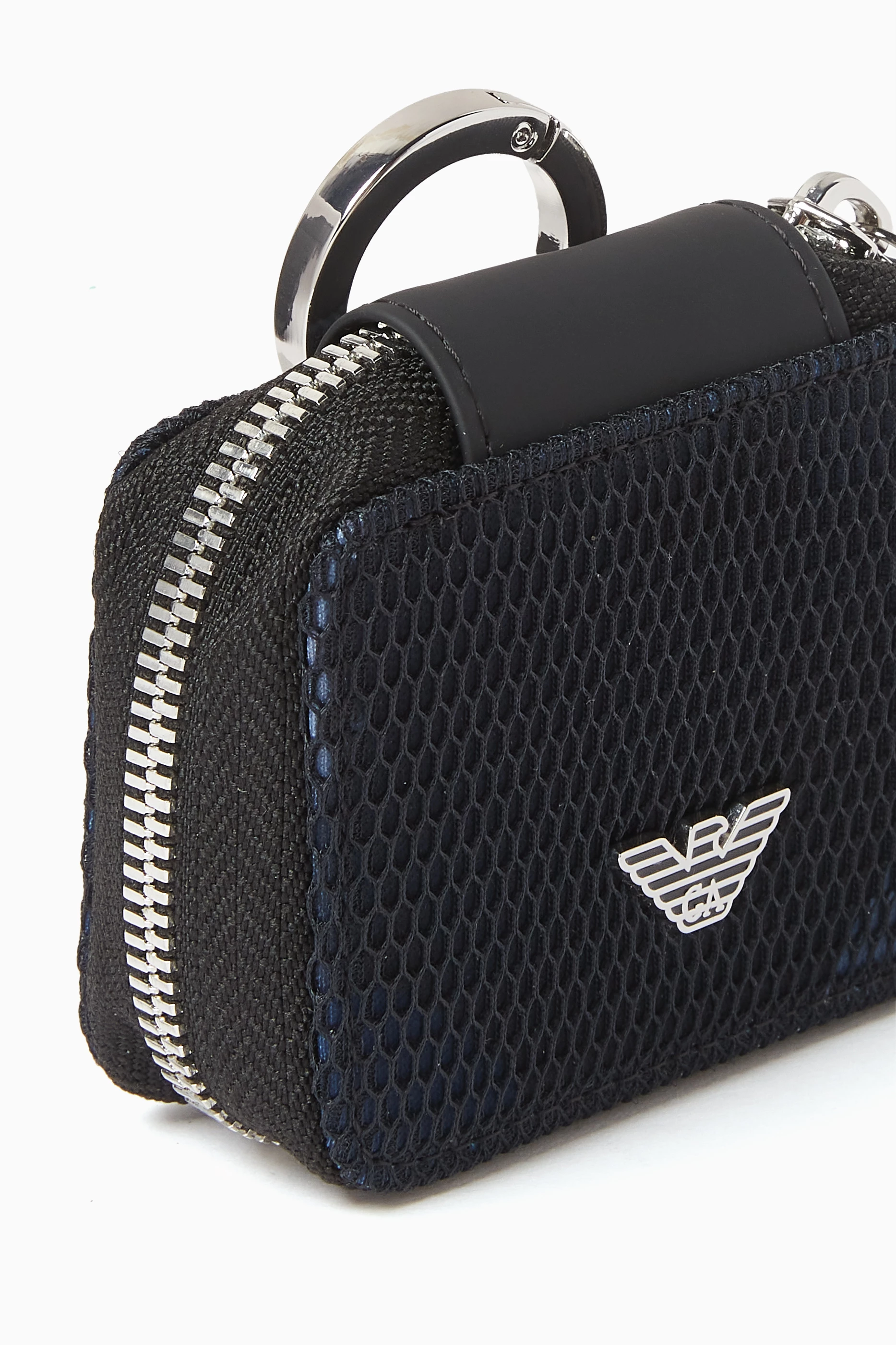 Buy Emporio Armani Blue EA Eagle AirPods Case in Mesh for Men