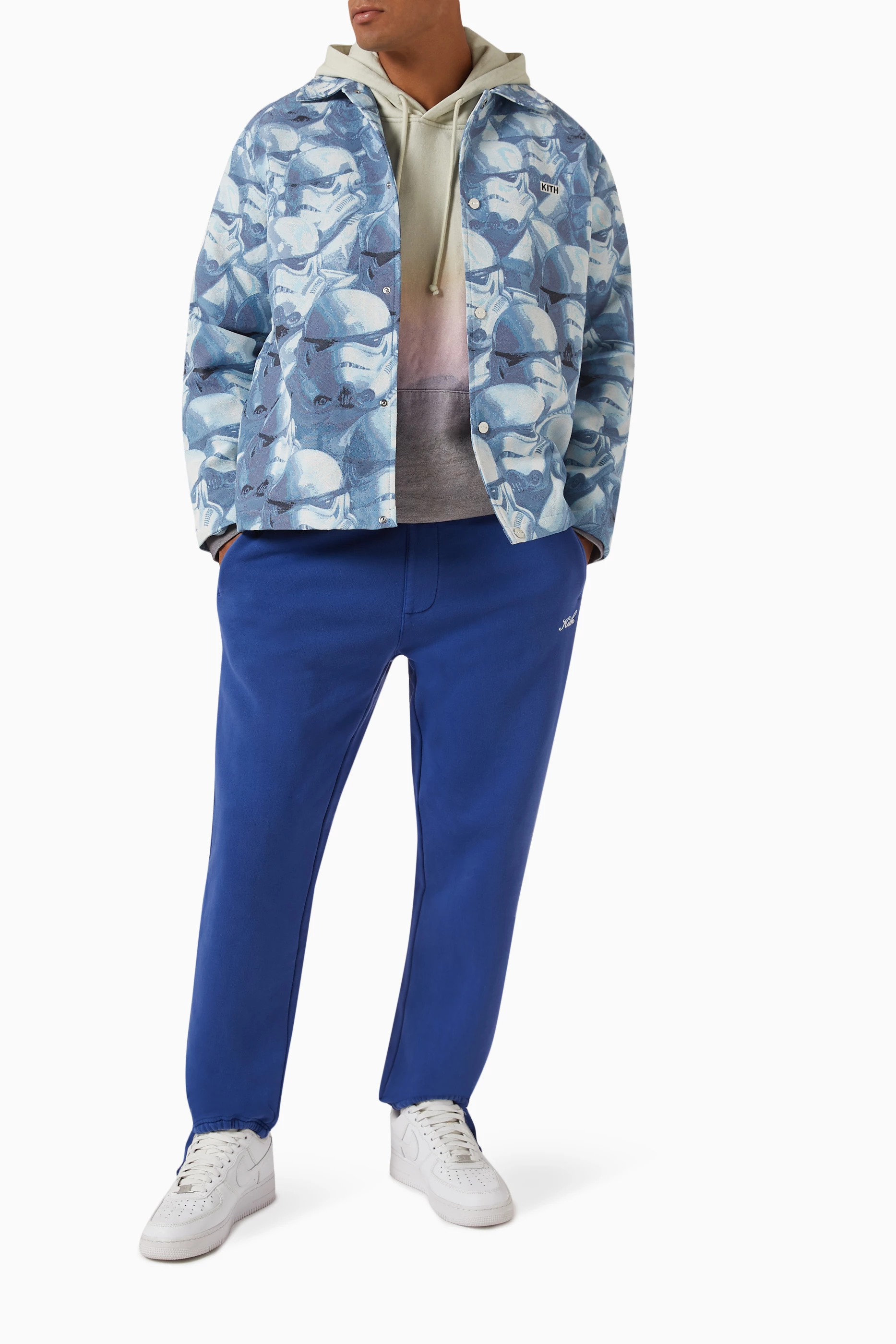 Buy Kith Grey x Star Wars Stormtrooper Coaches Jacket for Men