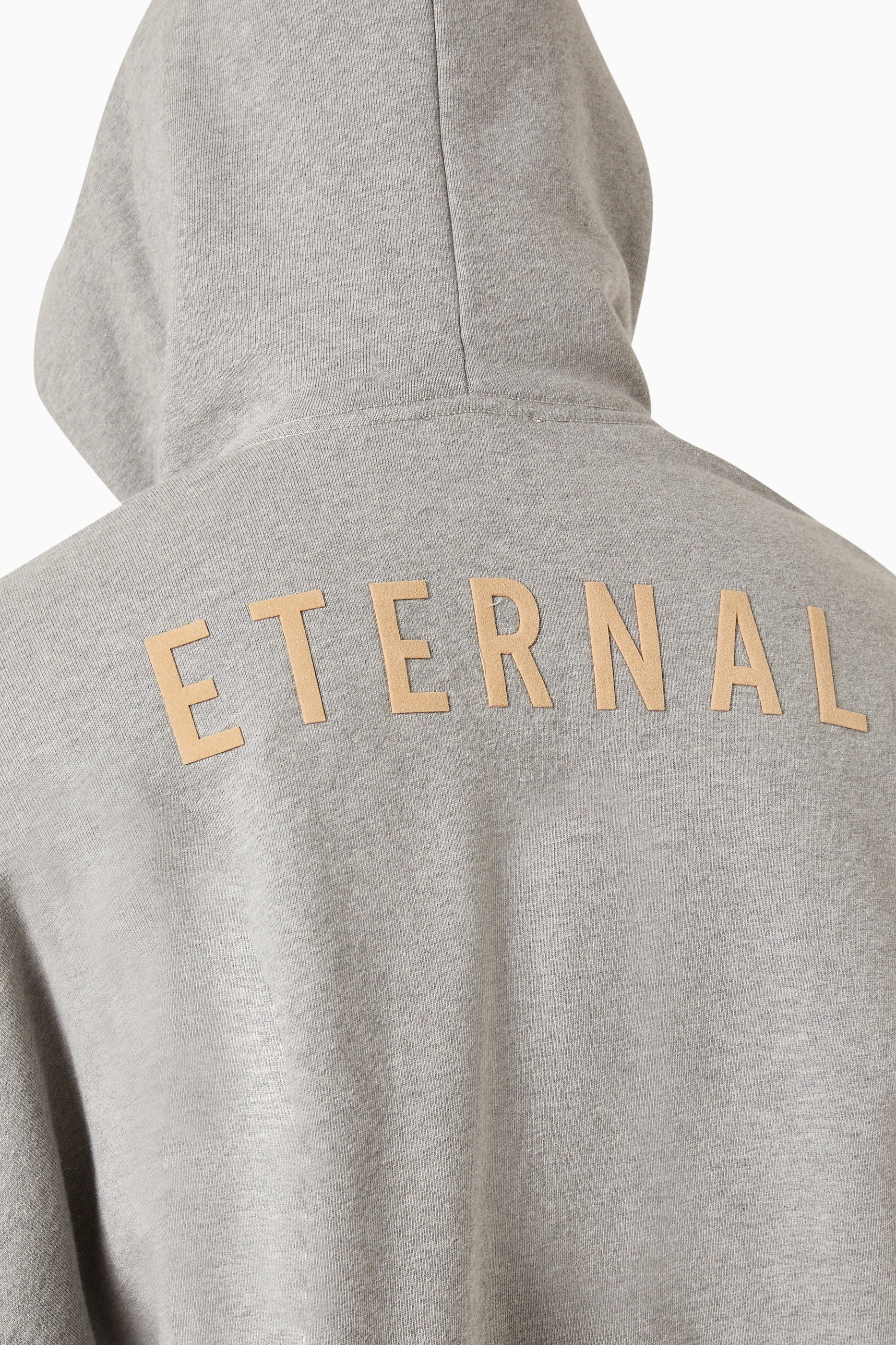 Buy Fear Of God Grey Eternal Hoodie in Fleece for Men Online 