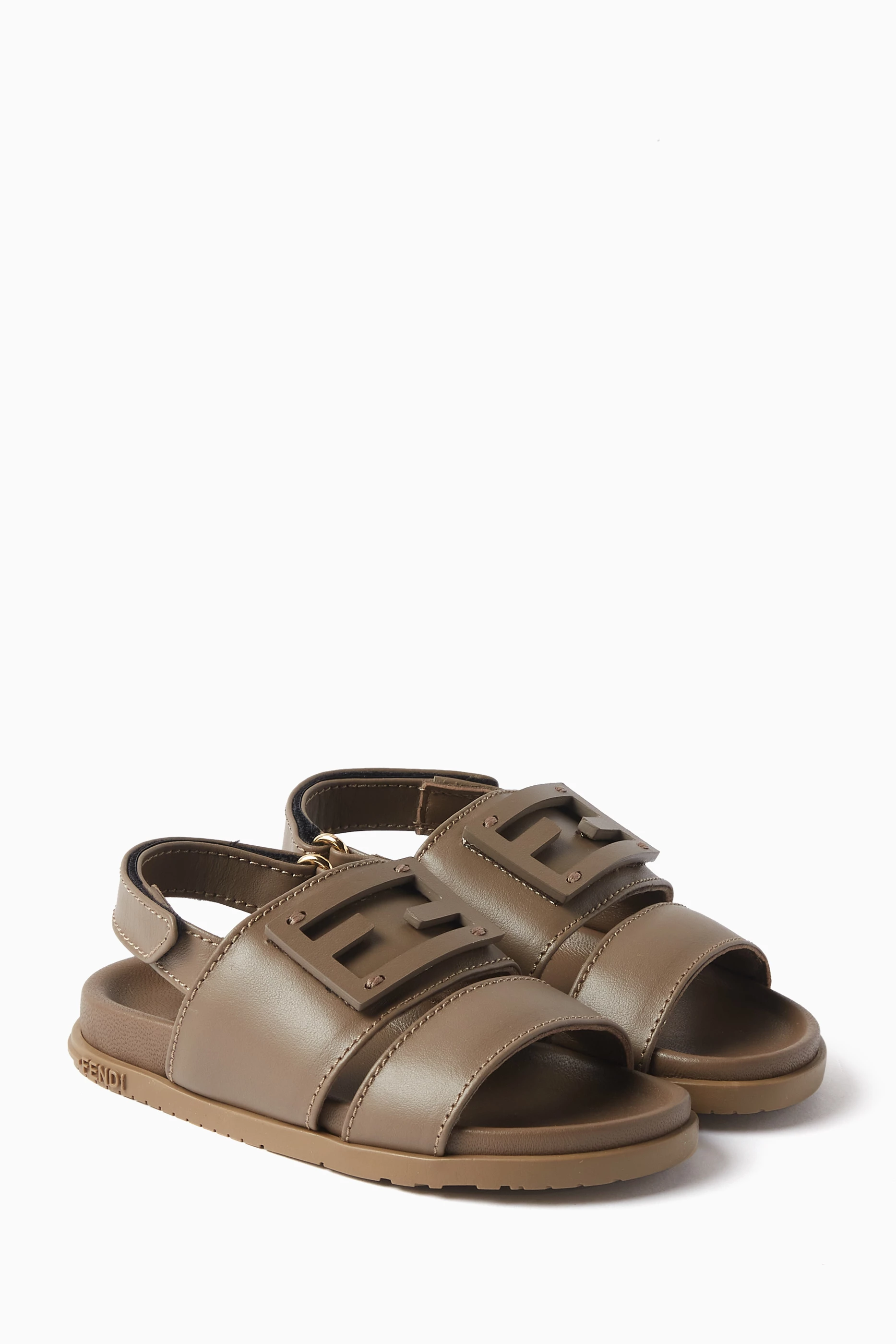 Fun fendi logo slide sandal shop