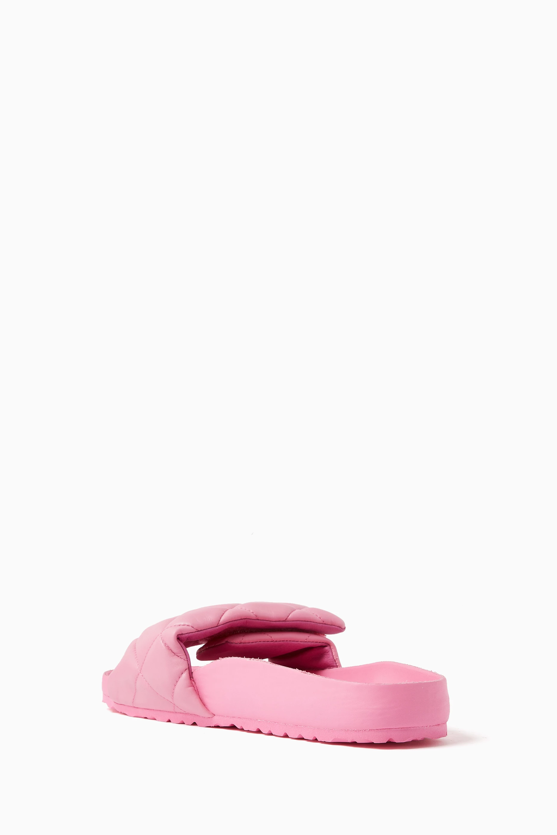 Buy BIRKENSTOCK 1774 Pink Sylt Slides in Padded Leather for