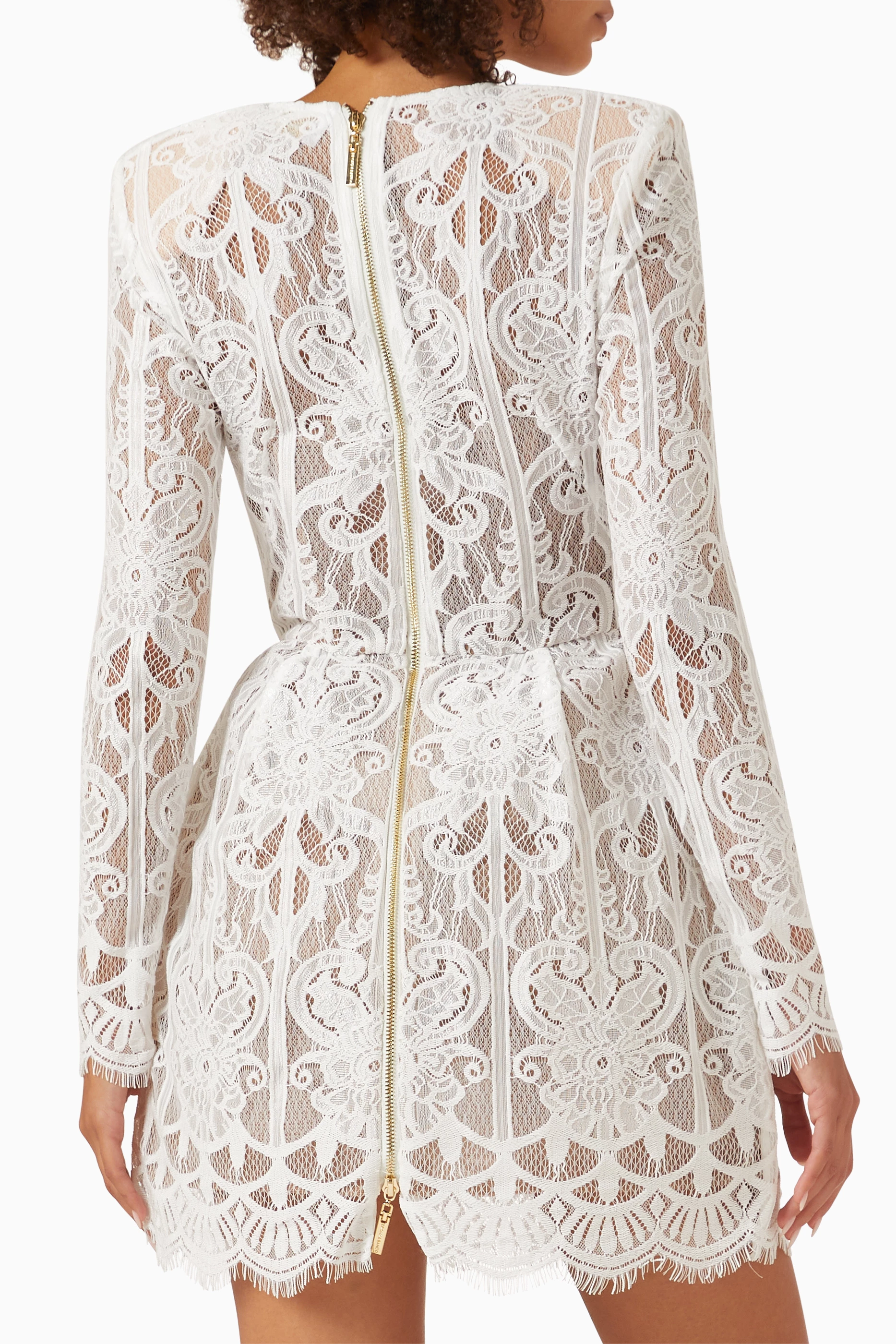 Buy Bronx and Banco White Casey Mini Dress in Lace for Women Online |  Ounass Kuwait