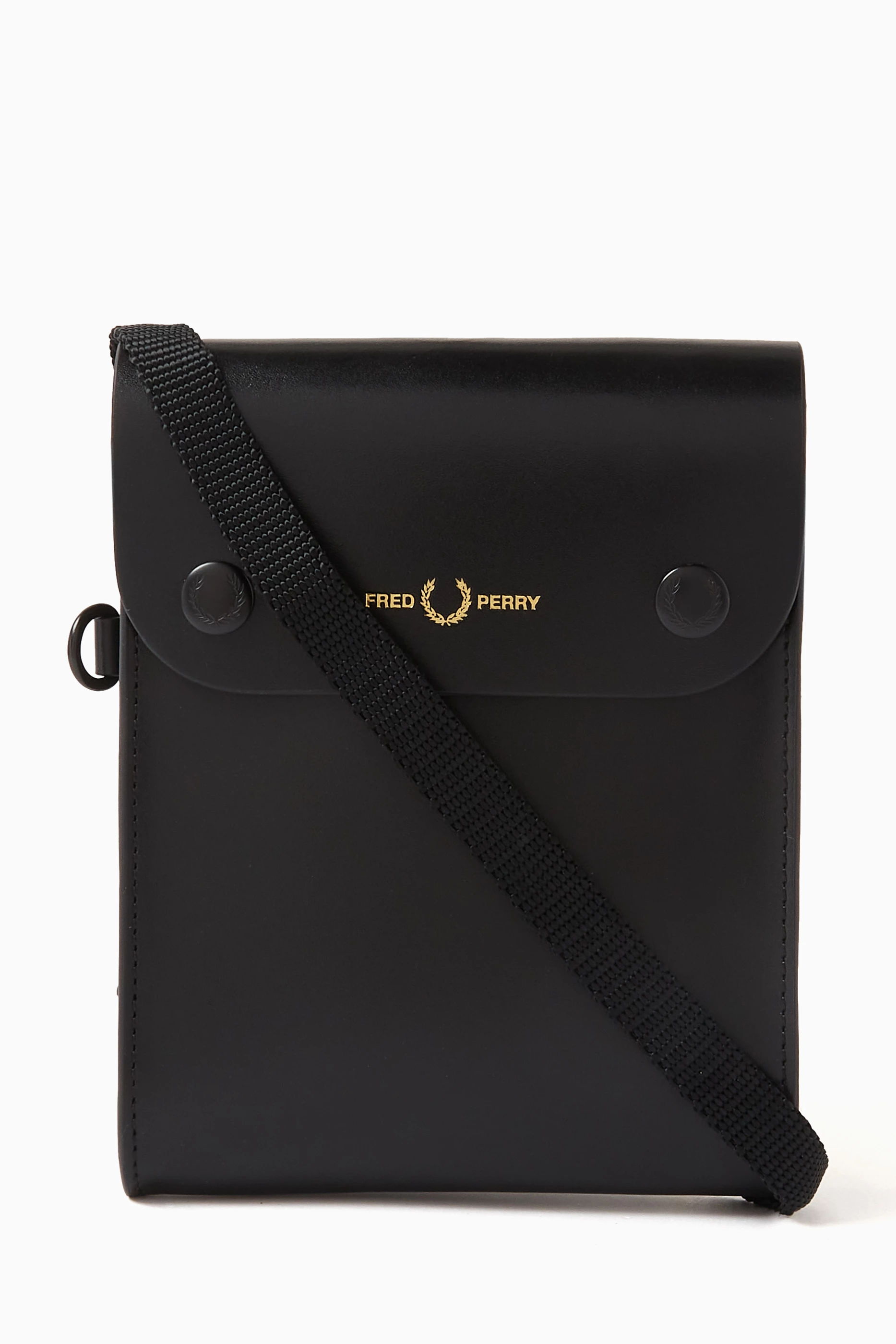 バッグ FRED PERRY 90s PU Leather Boston Bag Two-tone faux-leather duffle bag | Fred Perry | Men's