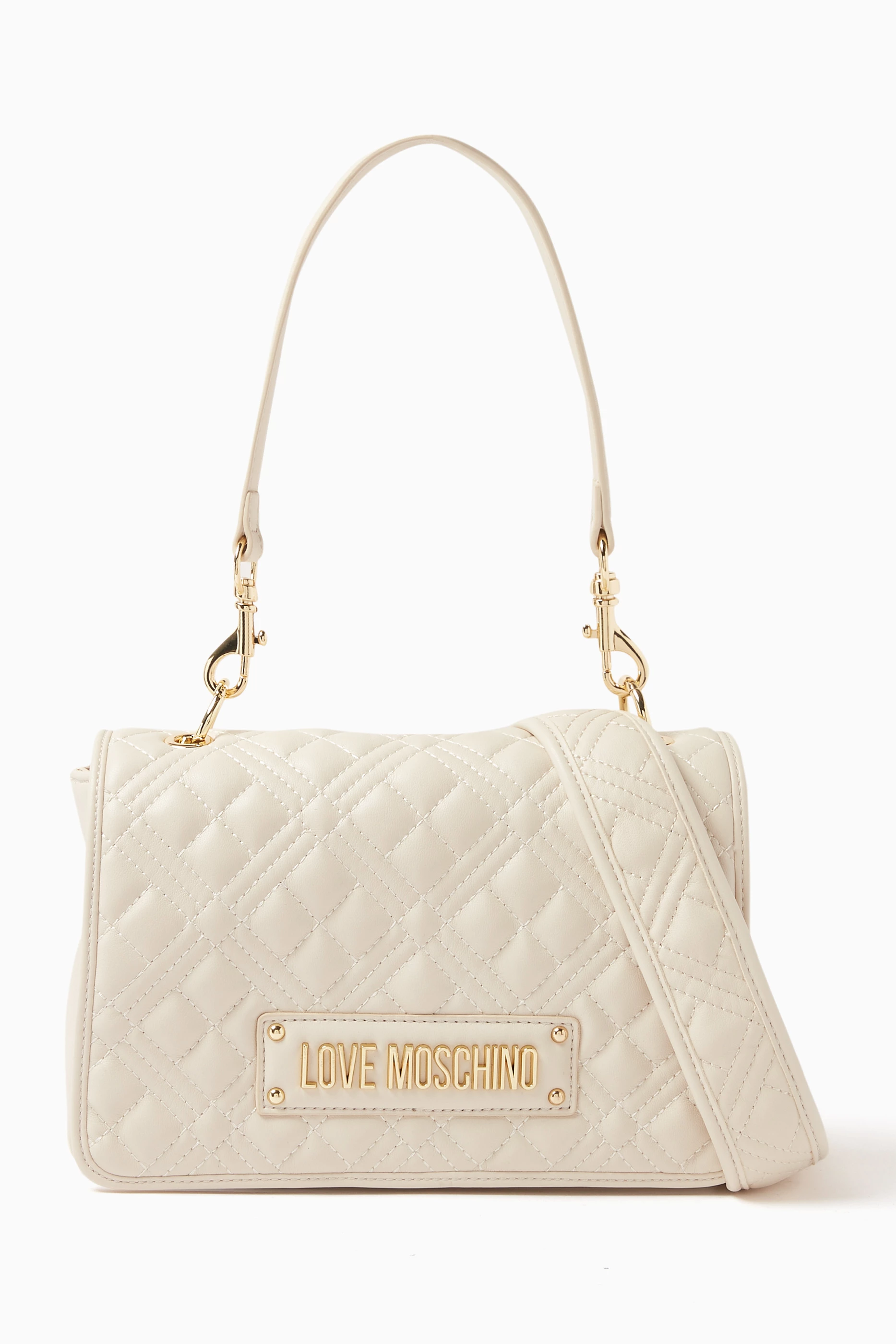 Moschino white purse clearance