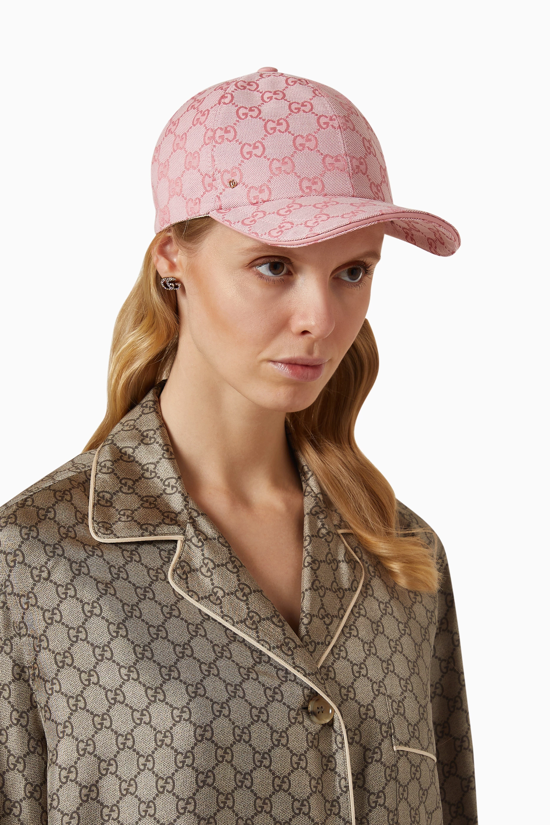 GG canvas baseball hat in pink | GUCCI® Canada