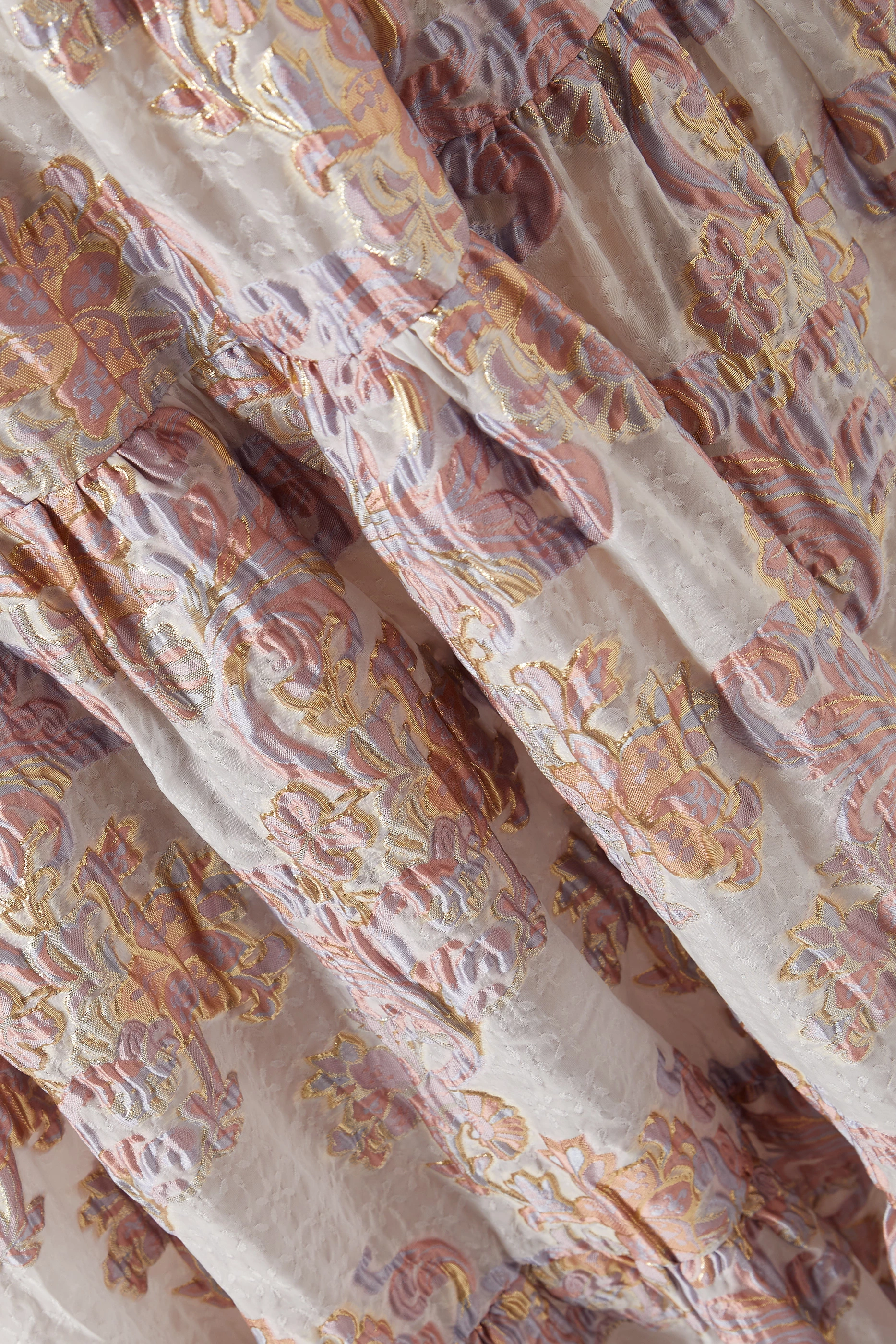 floral maxi dress singapore Cutout Frilly Maxi Dress