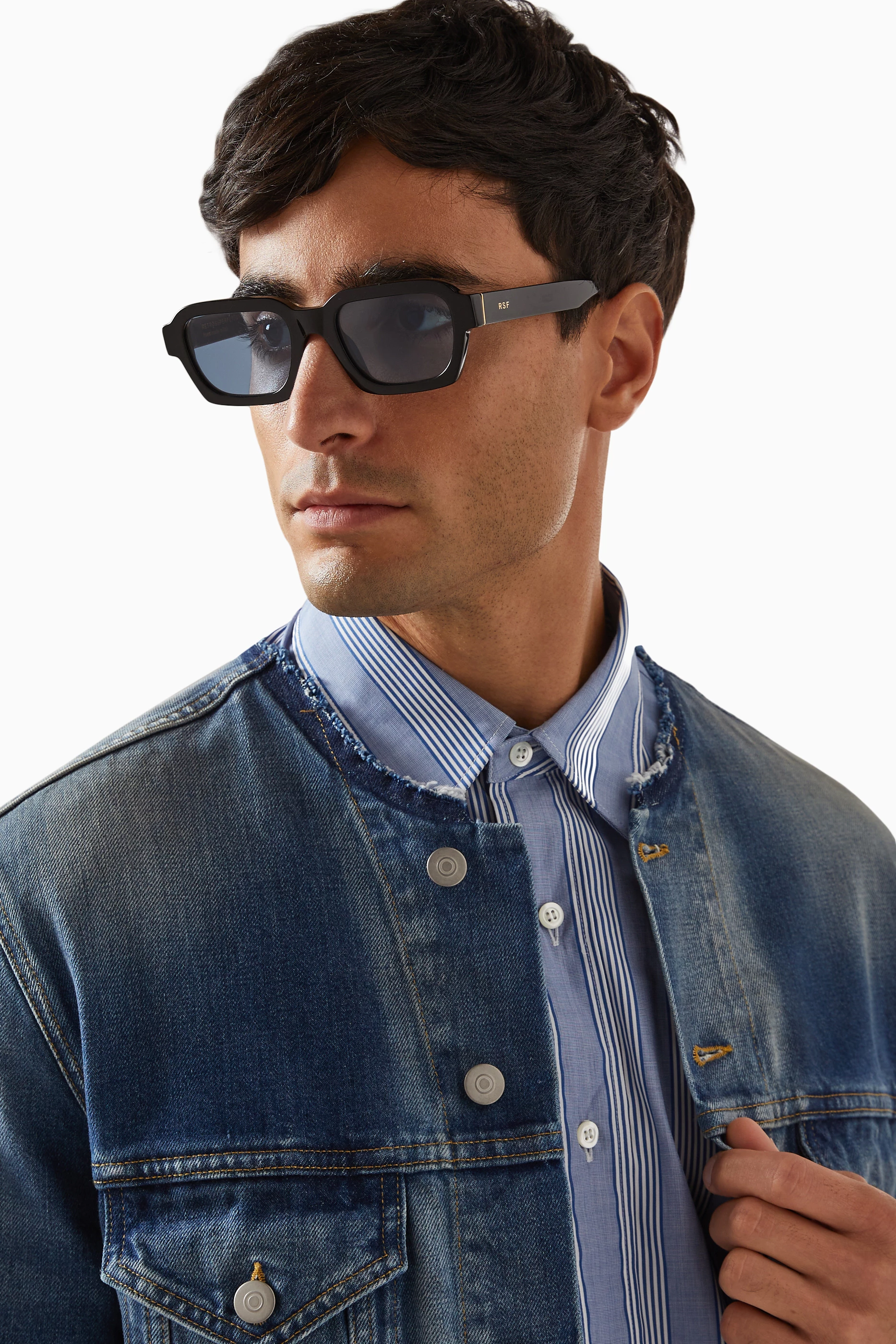 サングラス RETRO SUPER FUTURE FW25 'Caro' sunglasses (CARO AZURE) E007_5IM.jpg?v=1709620473