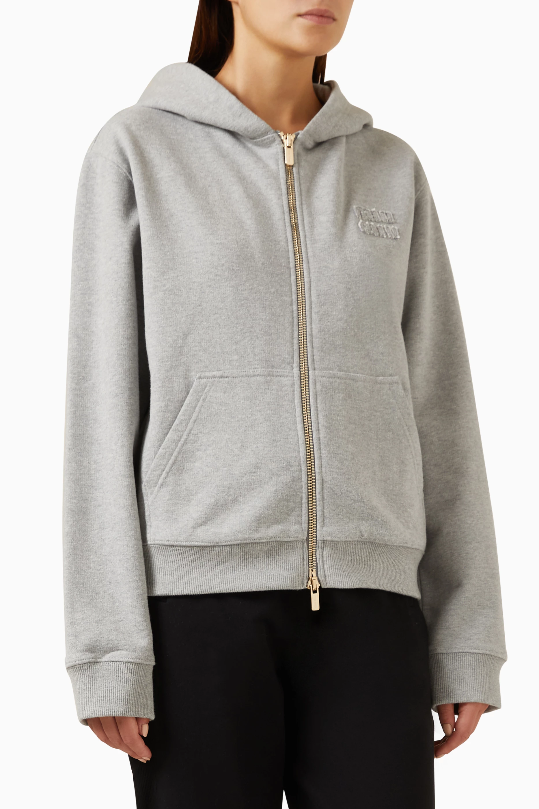 99SS MIU MIU Nylon Zip Up Hoodie archive Rare MIU MIU SS 1999 