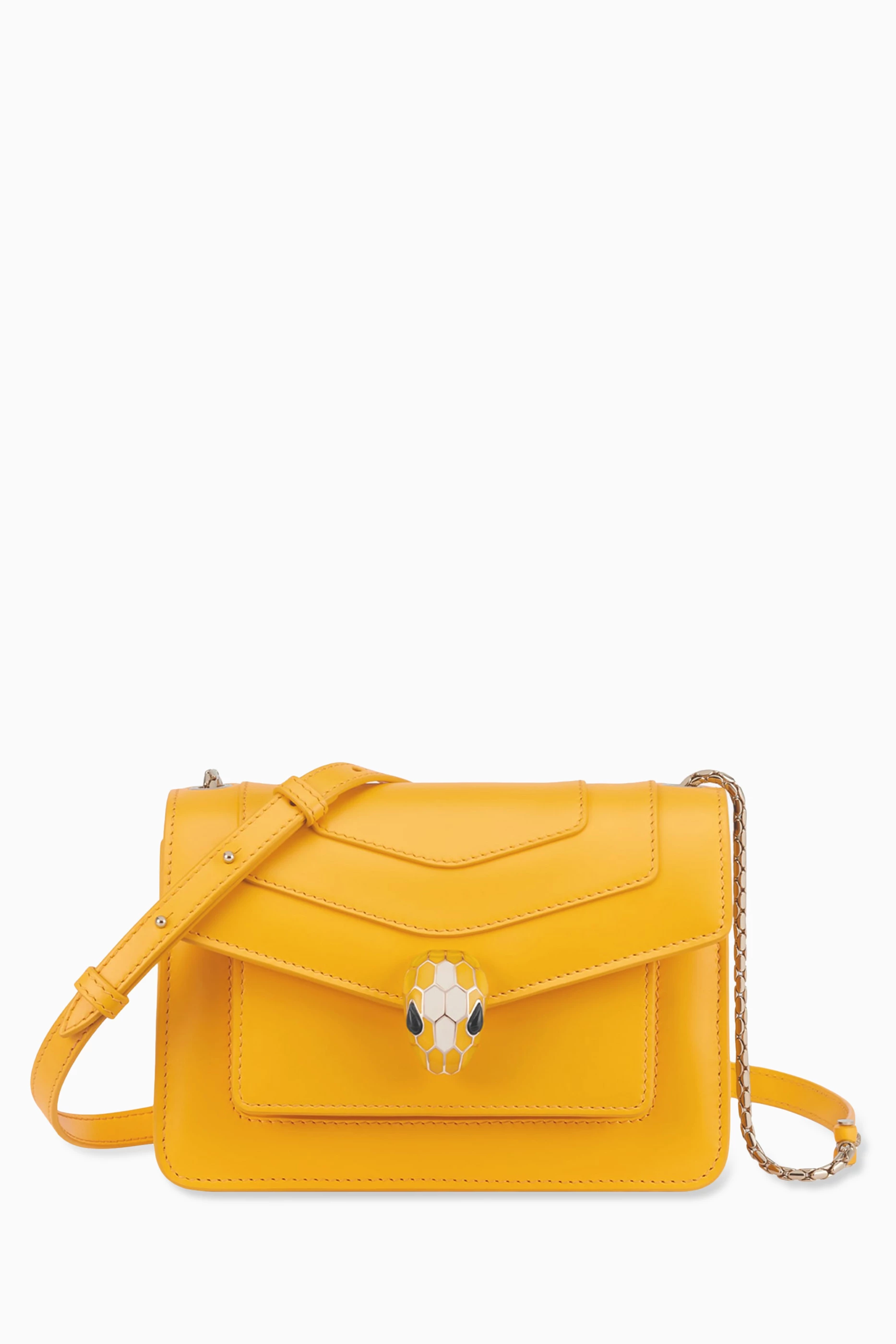 Buy BVLGARI Orange Serpenti Forever Maxi Chain Bag Crossbody Bag in Nappa for Women Online Ounass Kuwait