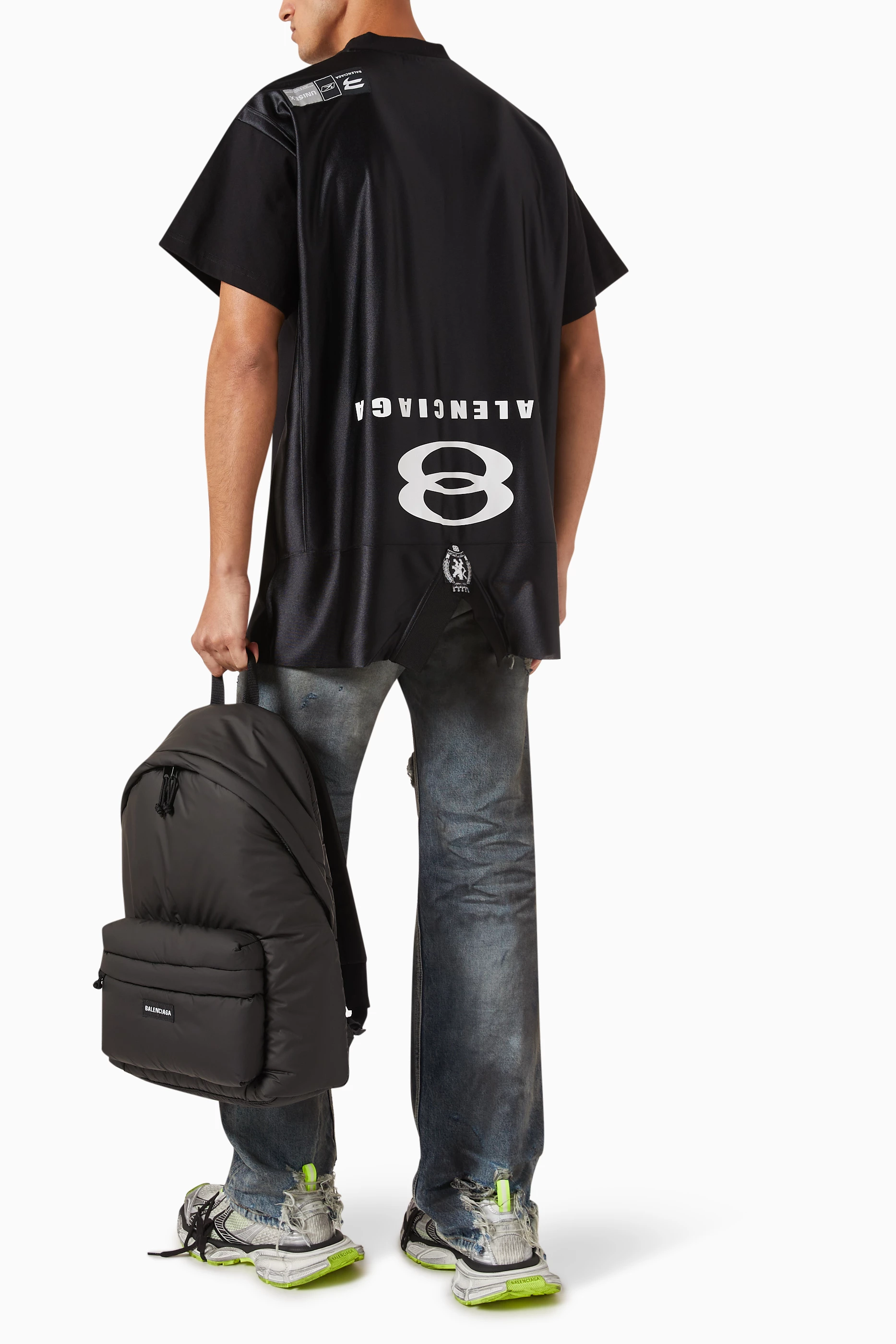 ●送料込●BALENCIAGA●DECONSTRUCTED UNITY VINTAGE ロゴ WMNS) Balenciaga Unity Sports Icon Deconstructed Long Sleeve