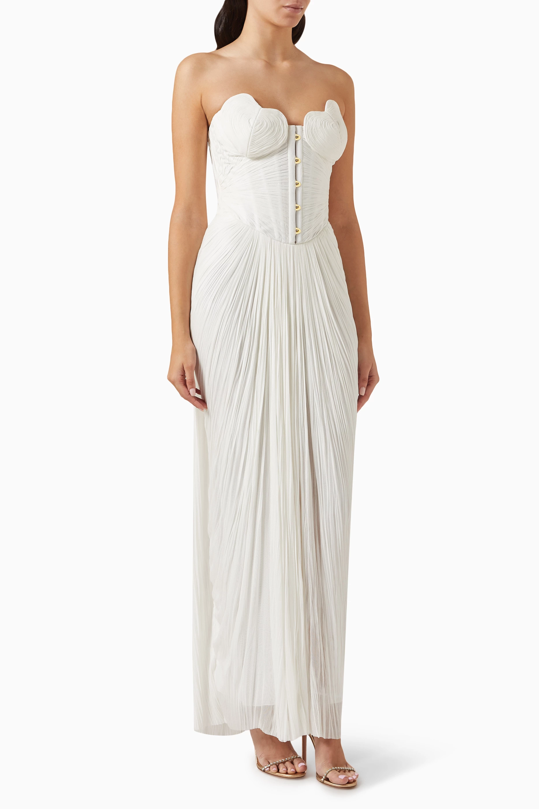 Buy Maria Lucia Hohan White Anouk Maxi Dress for Women