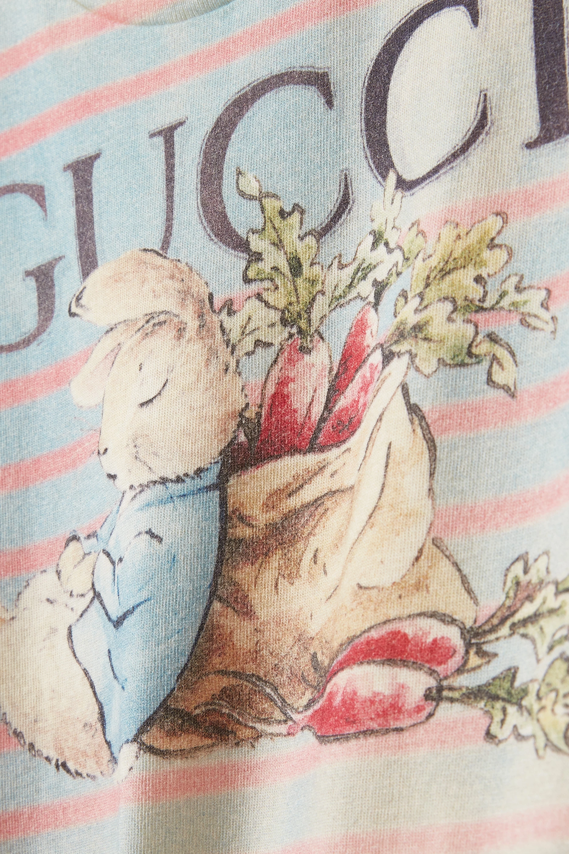 Buy Gucci Multicolour x Peter Rabbit Printed T-shirt in Cotton for
