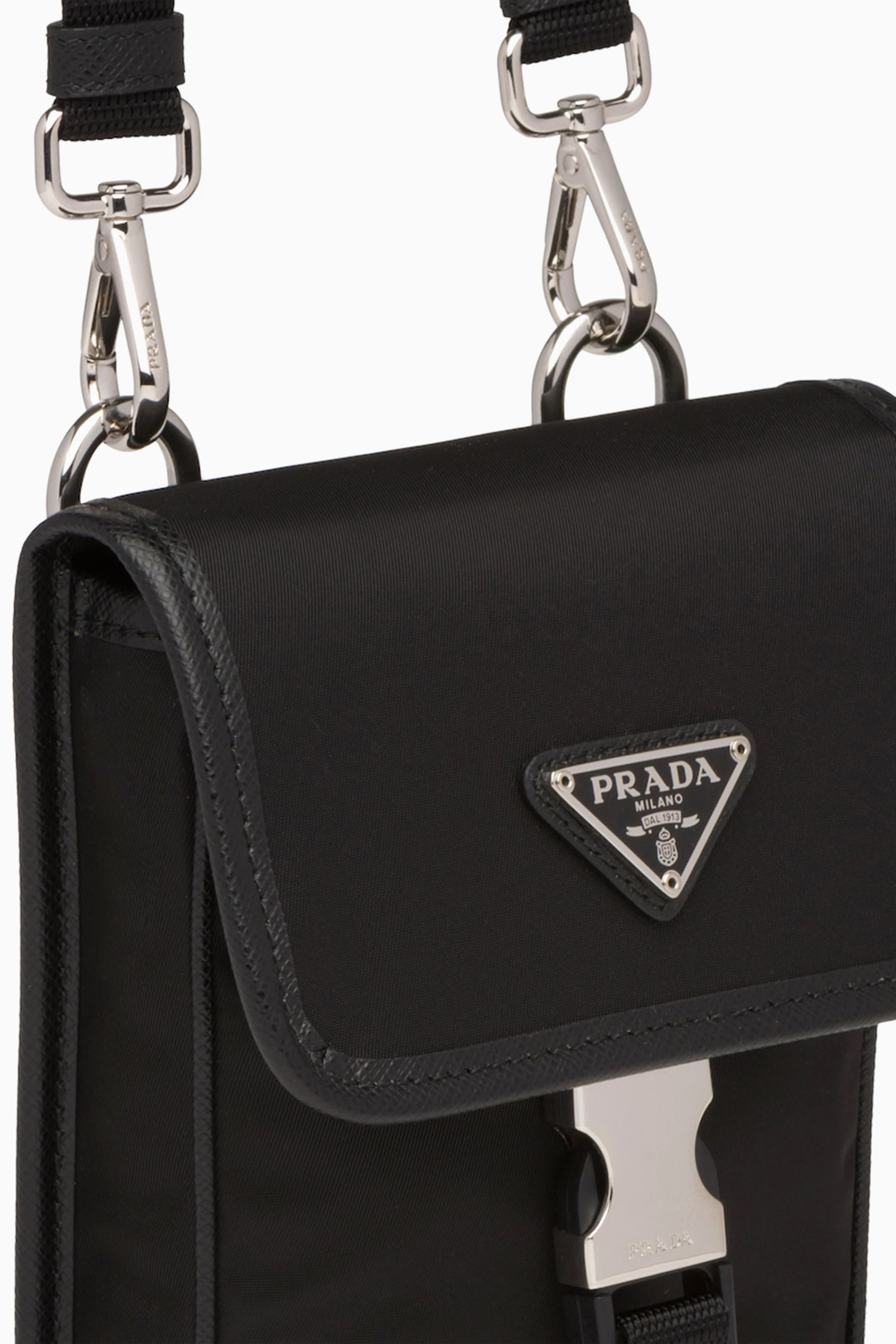 Buy Prada Black Crossbody Smartphone Case in Re Nylon Saffiano Leather for Men Online Ounass Kuwait
