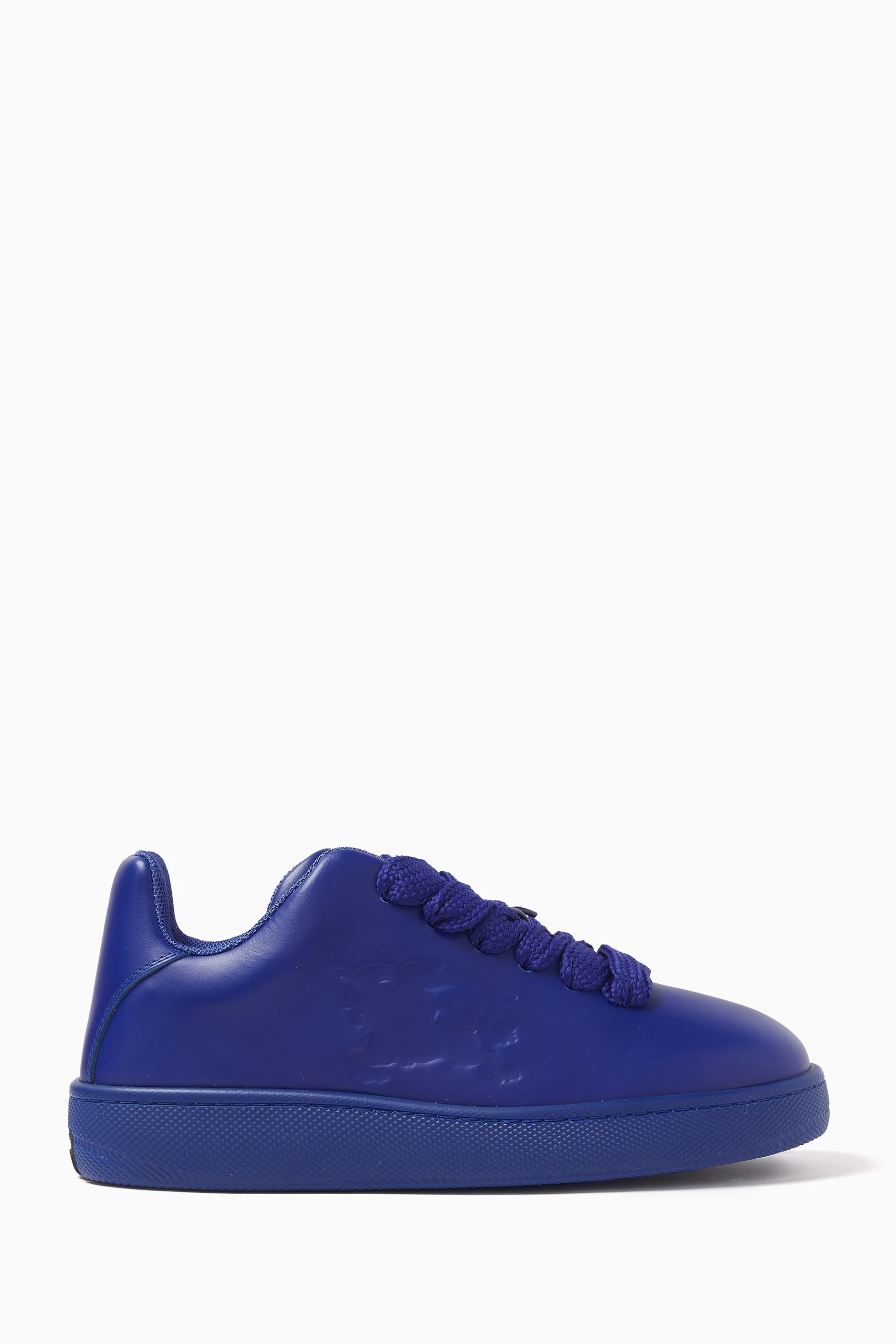 Buy Burberry Blue Box EKD Embossed Low-top Sneakers in