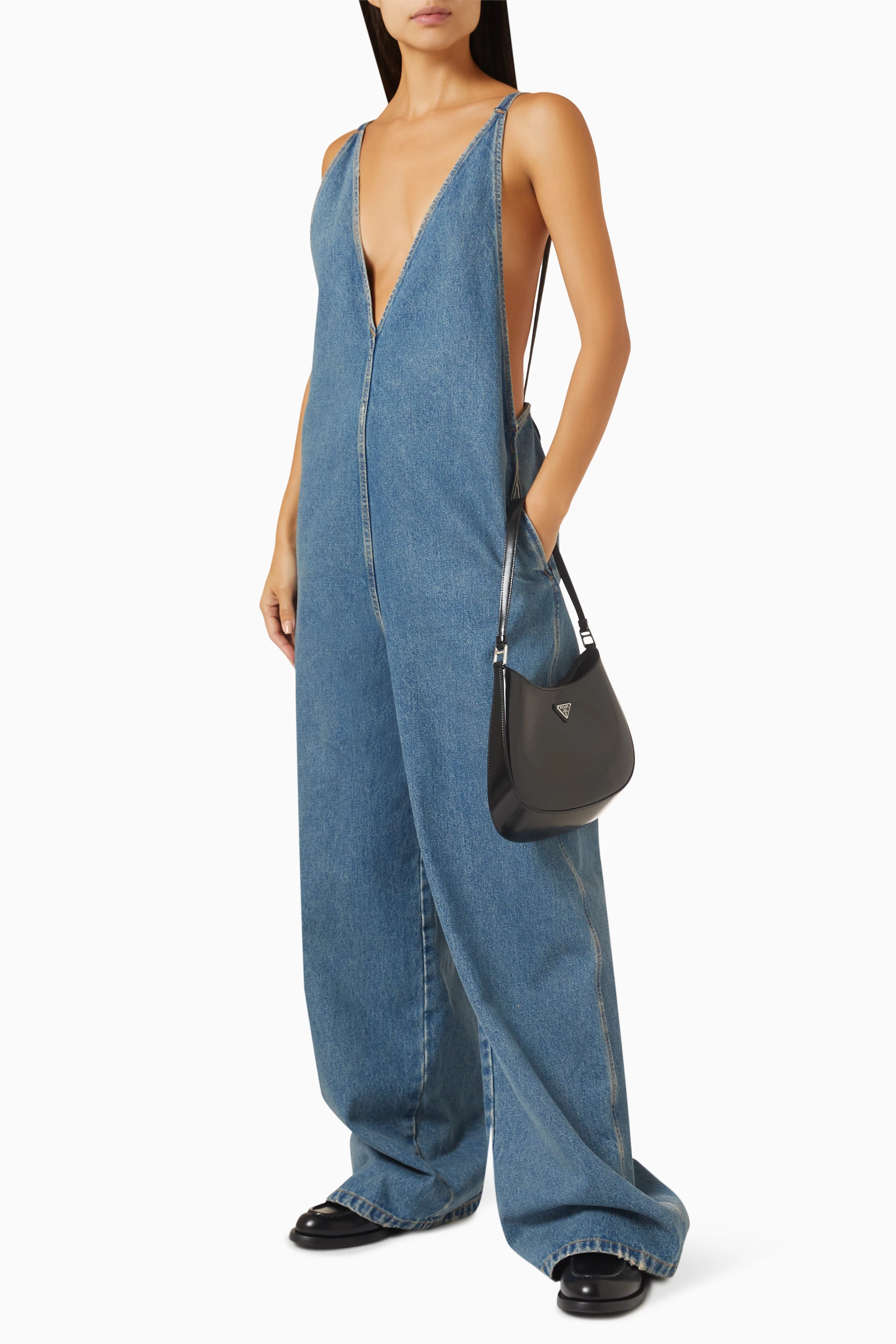 【送料無料】 PRADA Denim jumpsuit Prada Denim jumpsuit | REVERSIBLE