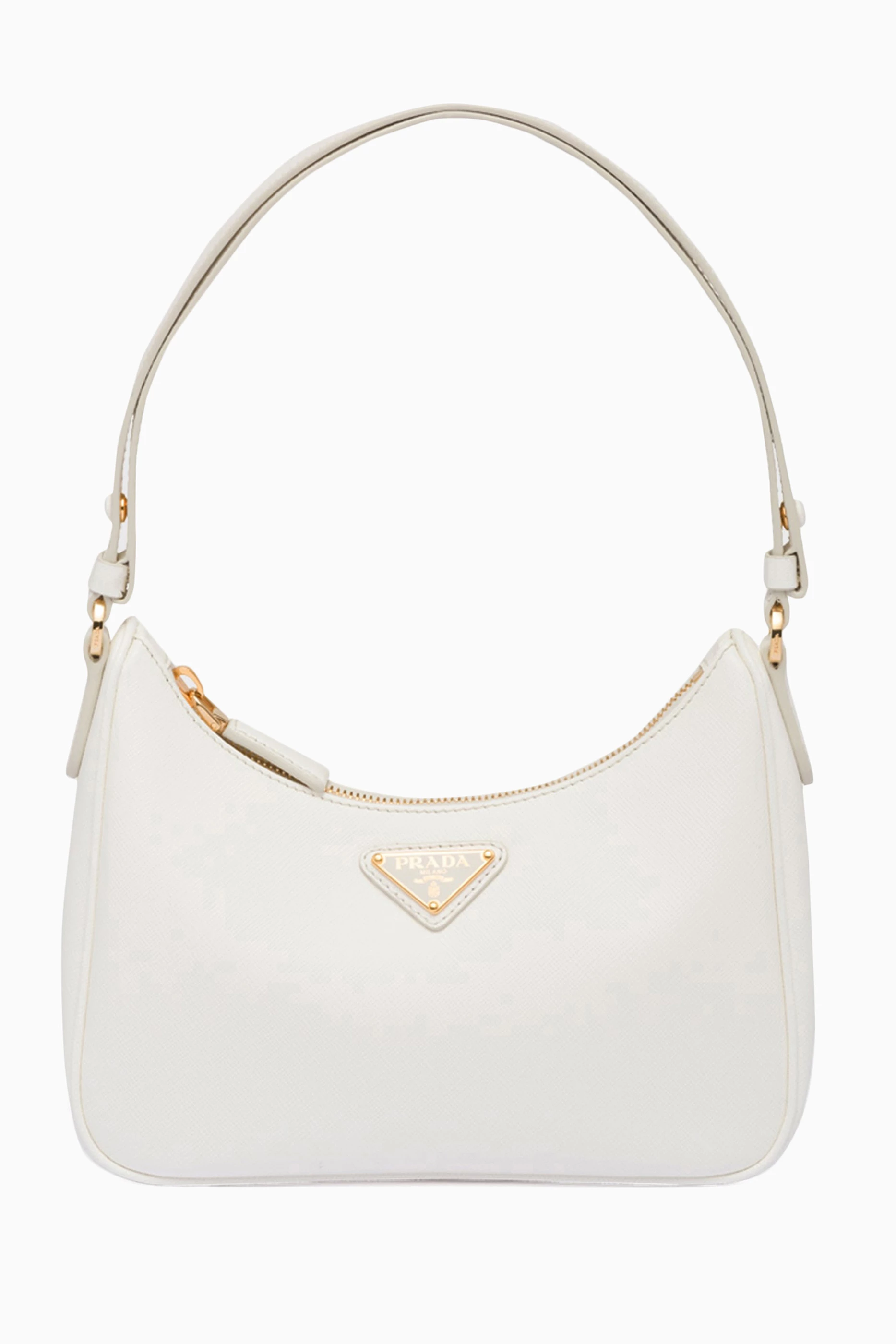 Buy Prada White Mini Re Edition Shoulder Bag in Saffiano Leather for Women Online Ounass Kuwait