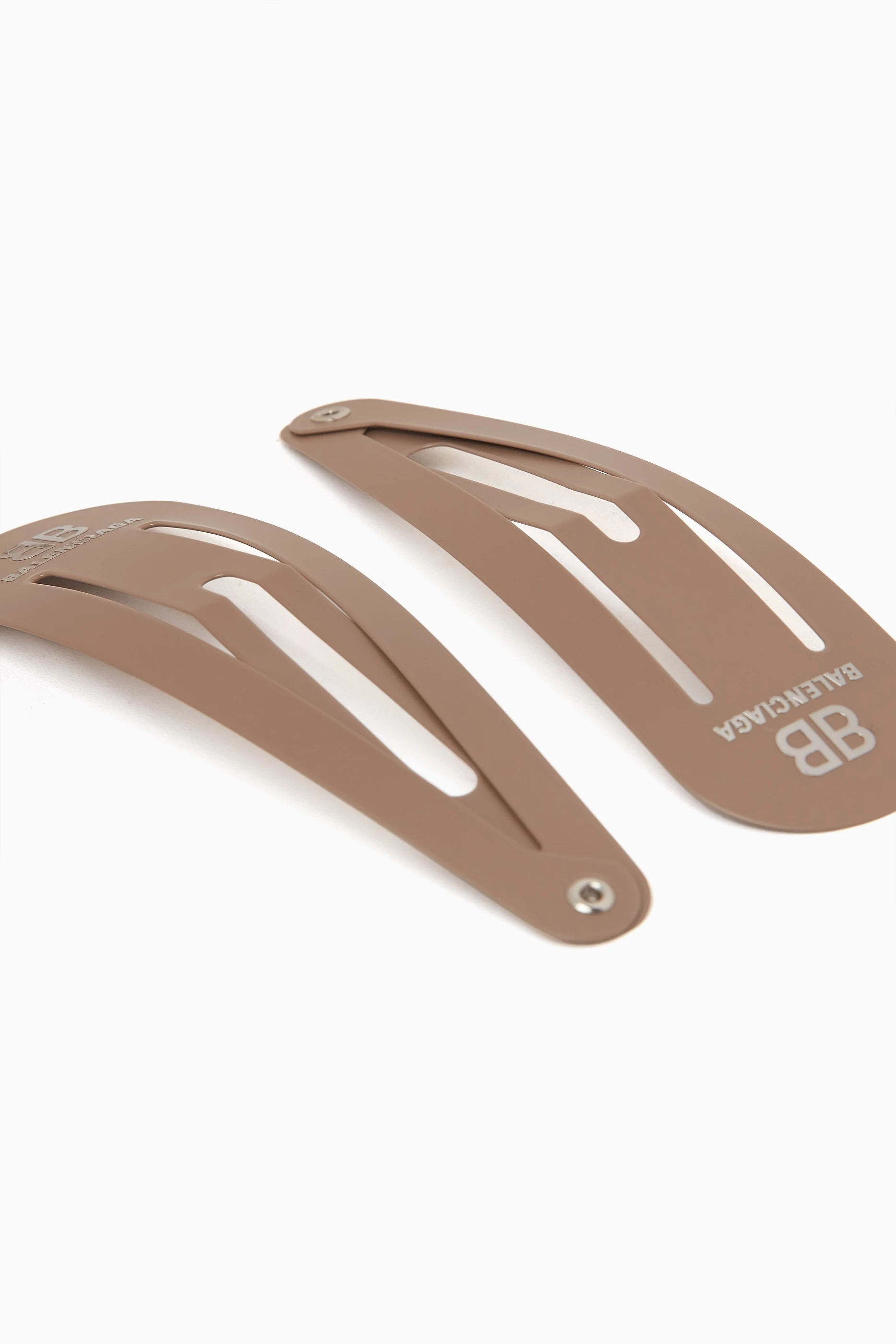 【Balenciaga】 XXL embellishedセットオブ 2 hair clips XXL embellished set of 2 hair clips in silver - Balenciaga