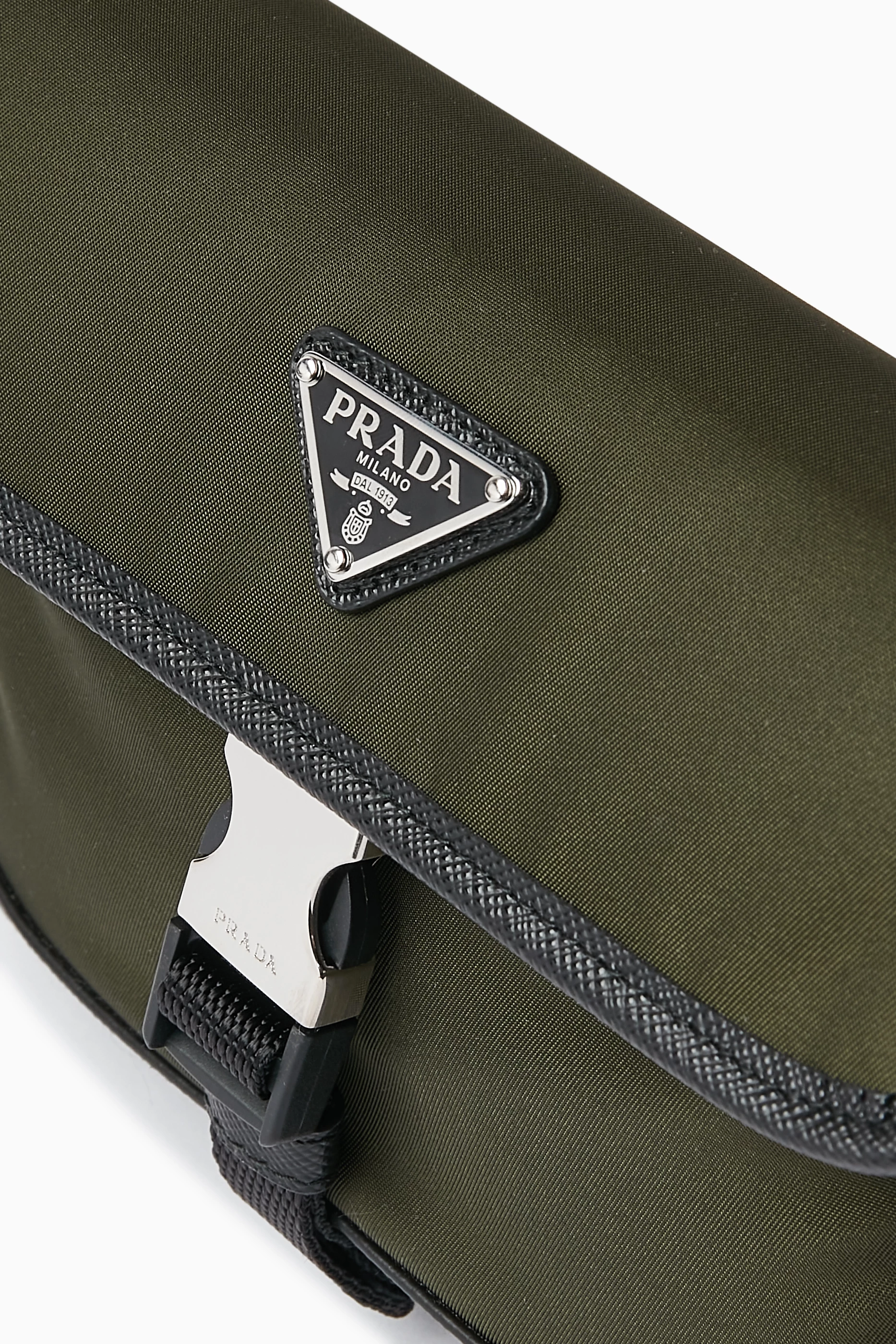 Buy Prada Green Smartphone Case in Re-nylon & Leather for