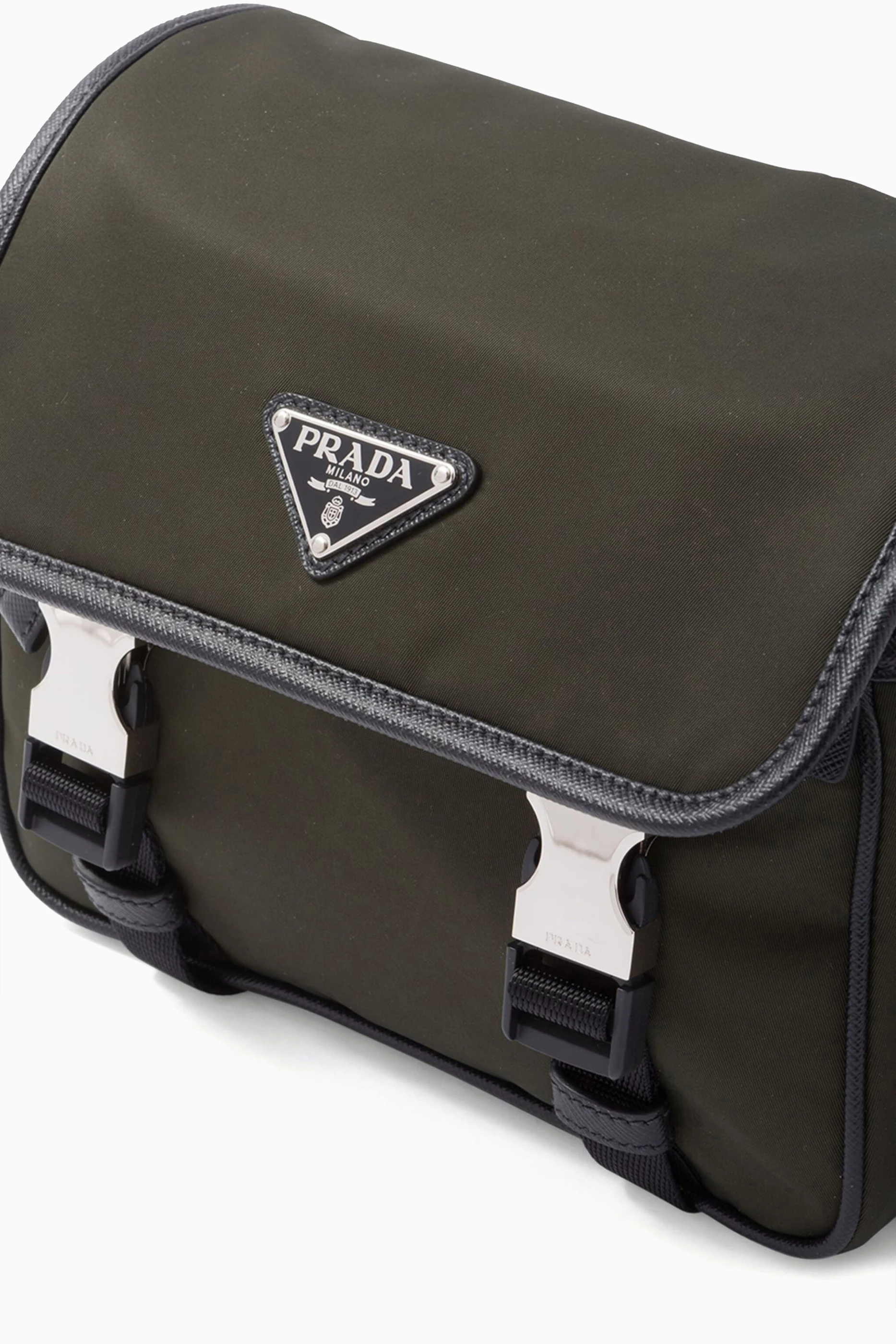 Prada messenger bag green on sale