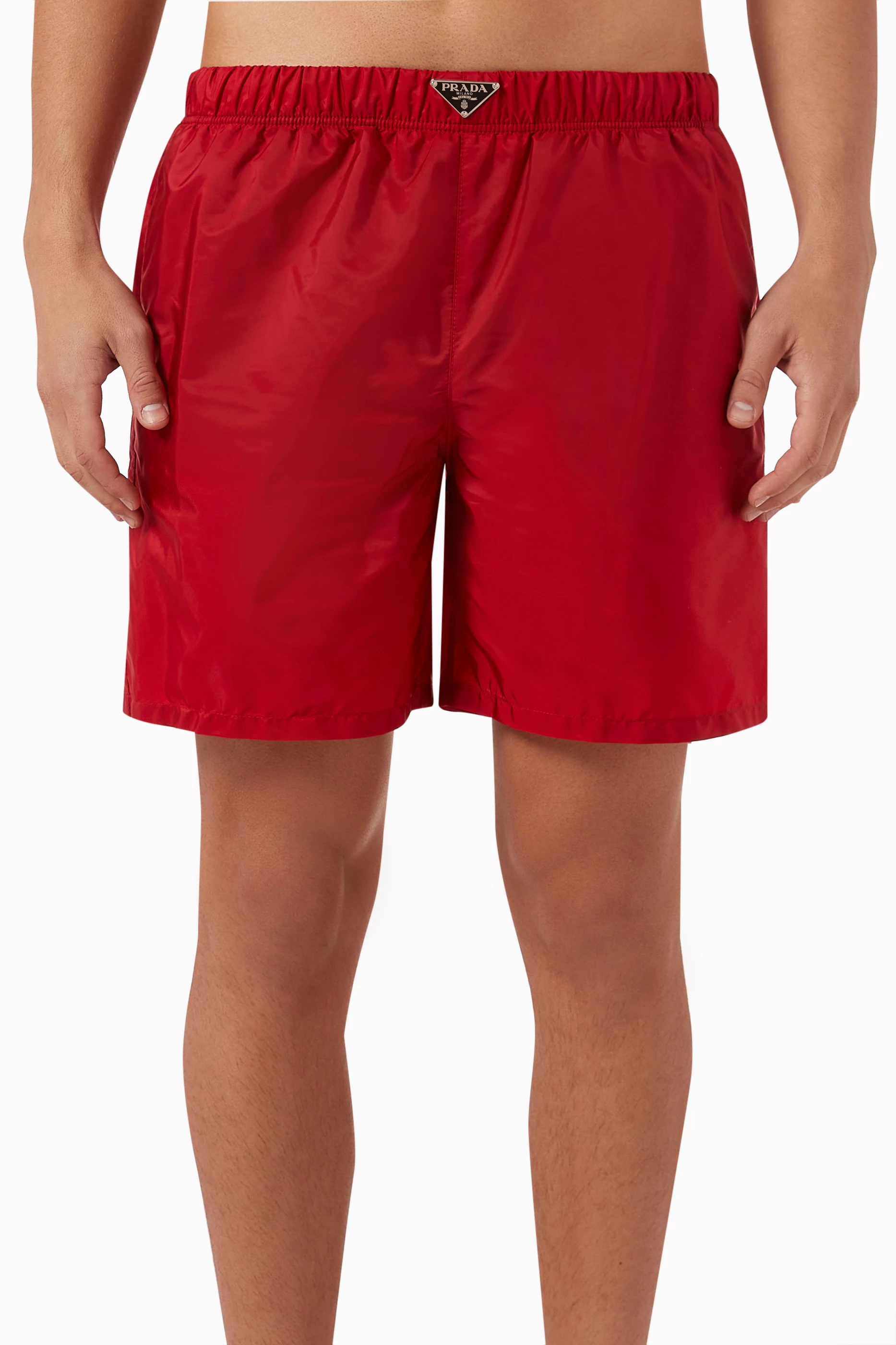 Red Swim Shorts Me Swim Trunks Prada Shorts Mens Prada Mens Swim