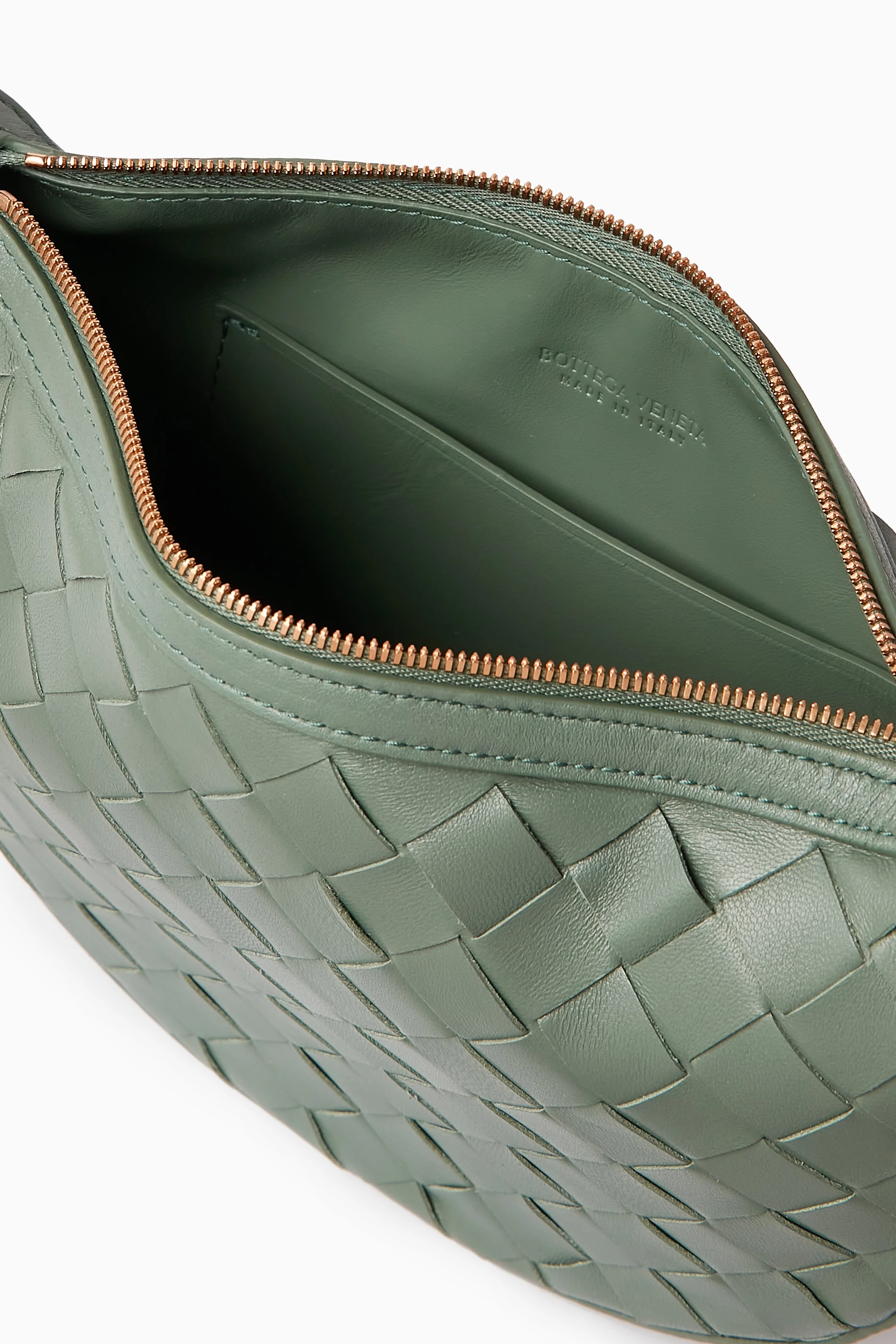 ショルダーバッグ・ポシェット BOTTEGA VENETA MINT GREEN LEATHER MINI SUNRISE SHOULDER BAG Bottega Veneta: Green Mini Sunrise Bag | SSENSE