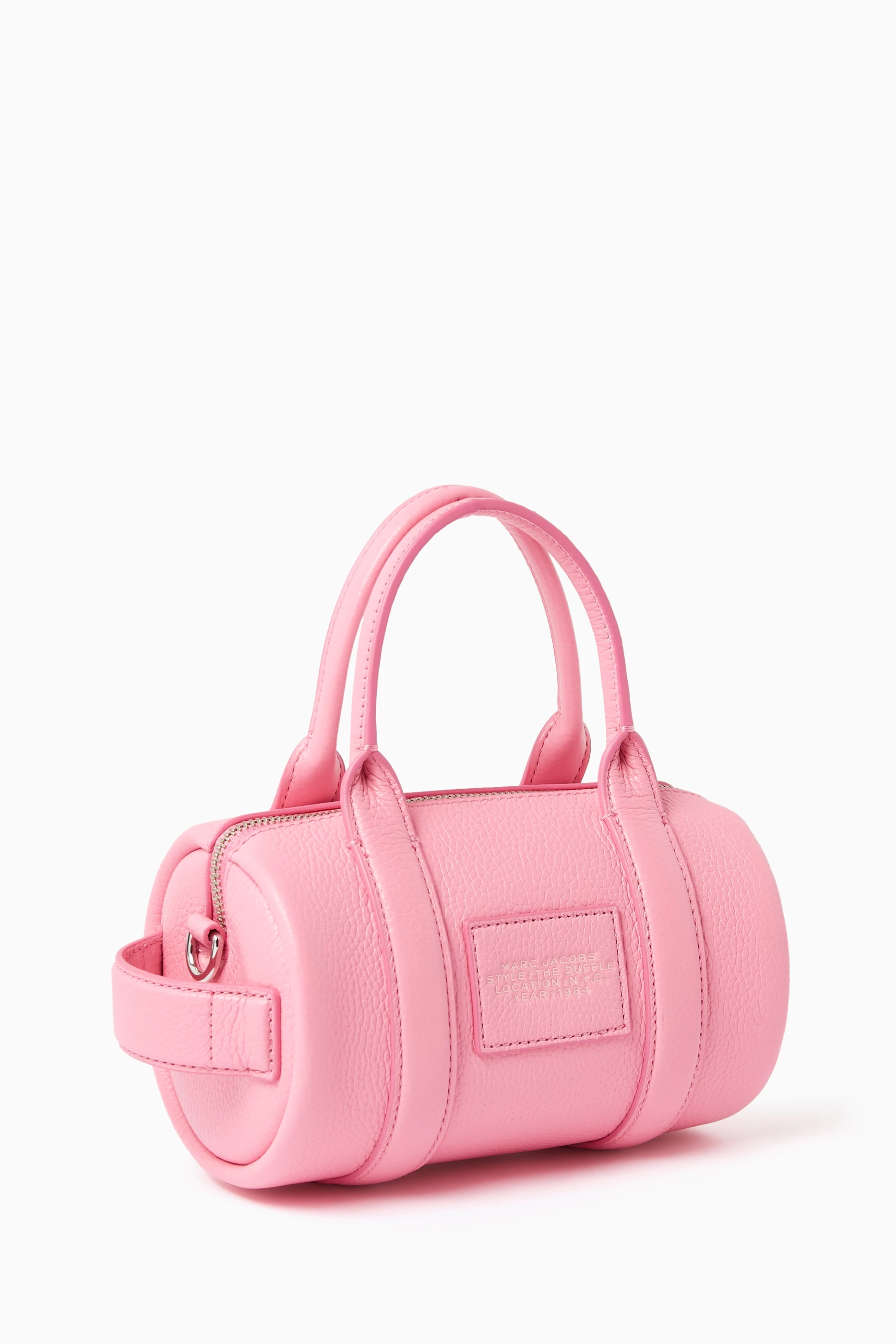Buy Marc Jacobs Pink The Mini Duffle Crossbody Bag in Leather for