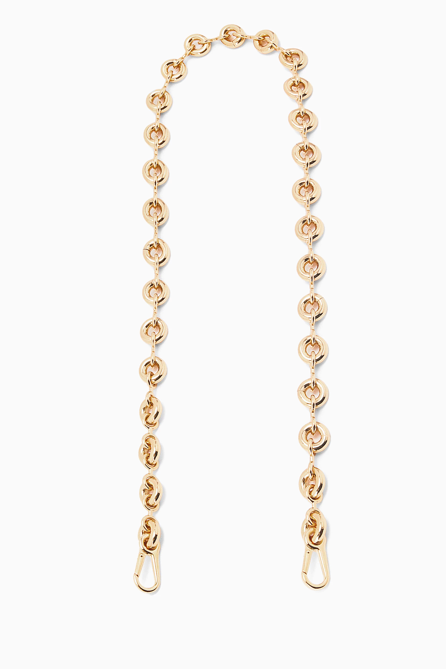 【LOEWE】Donut gold-tone chain strap チェーン クリップ Donut chain bag strap in gold - Loewe | Mytheresa