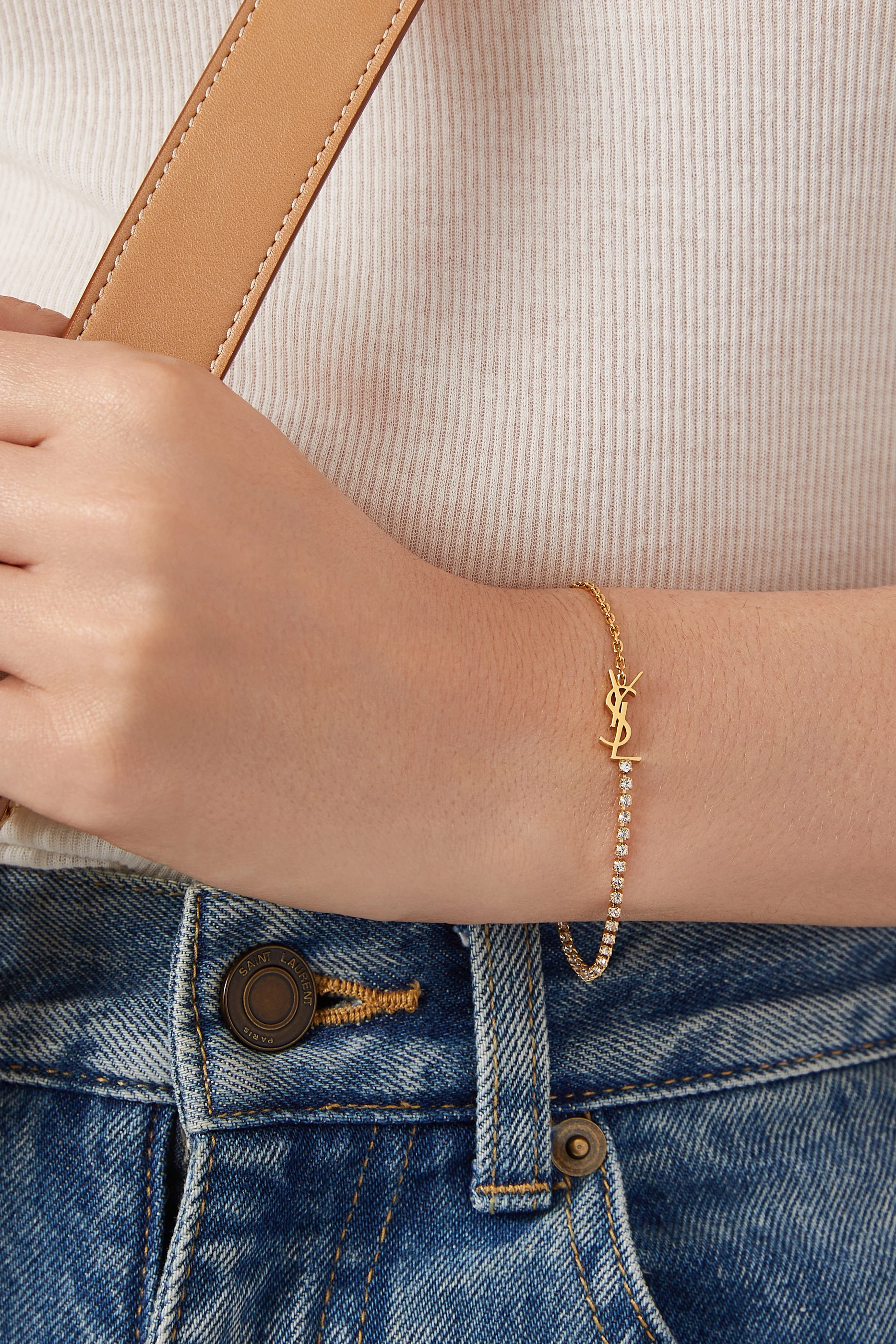 Saint laurent charm bracelet top