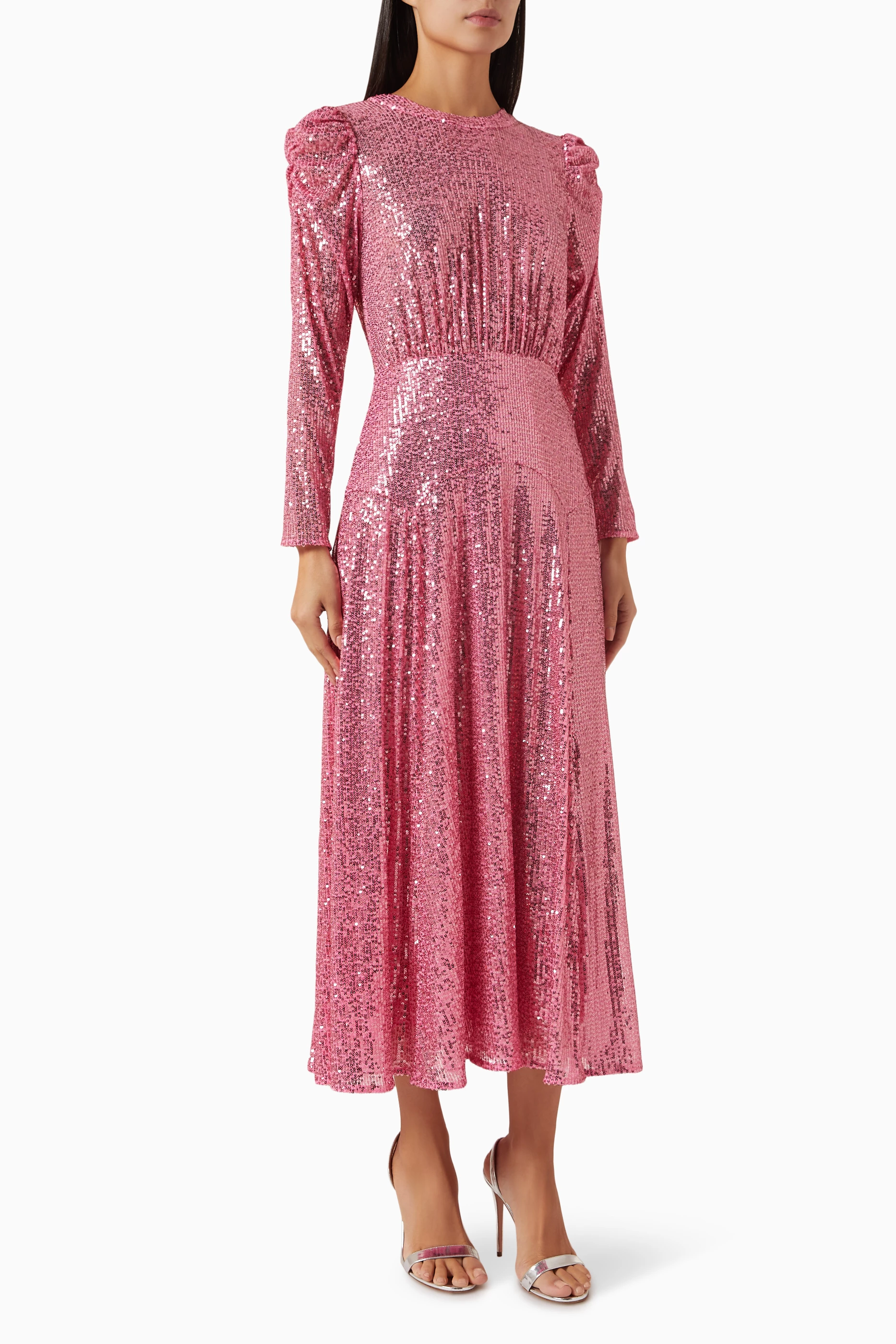 rixo cerise sequin dress Buy RIXO Pink Cerise Midi Dress in Sequins for Women Online