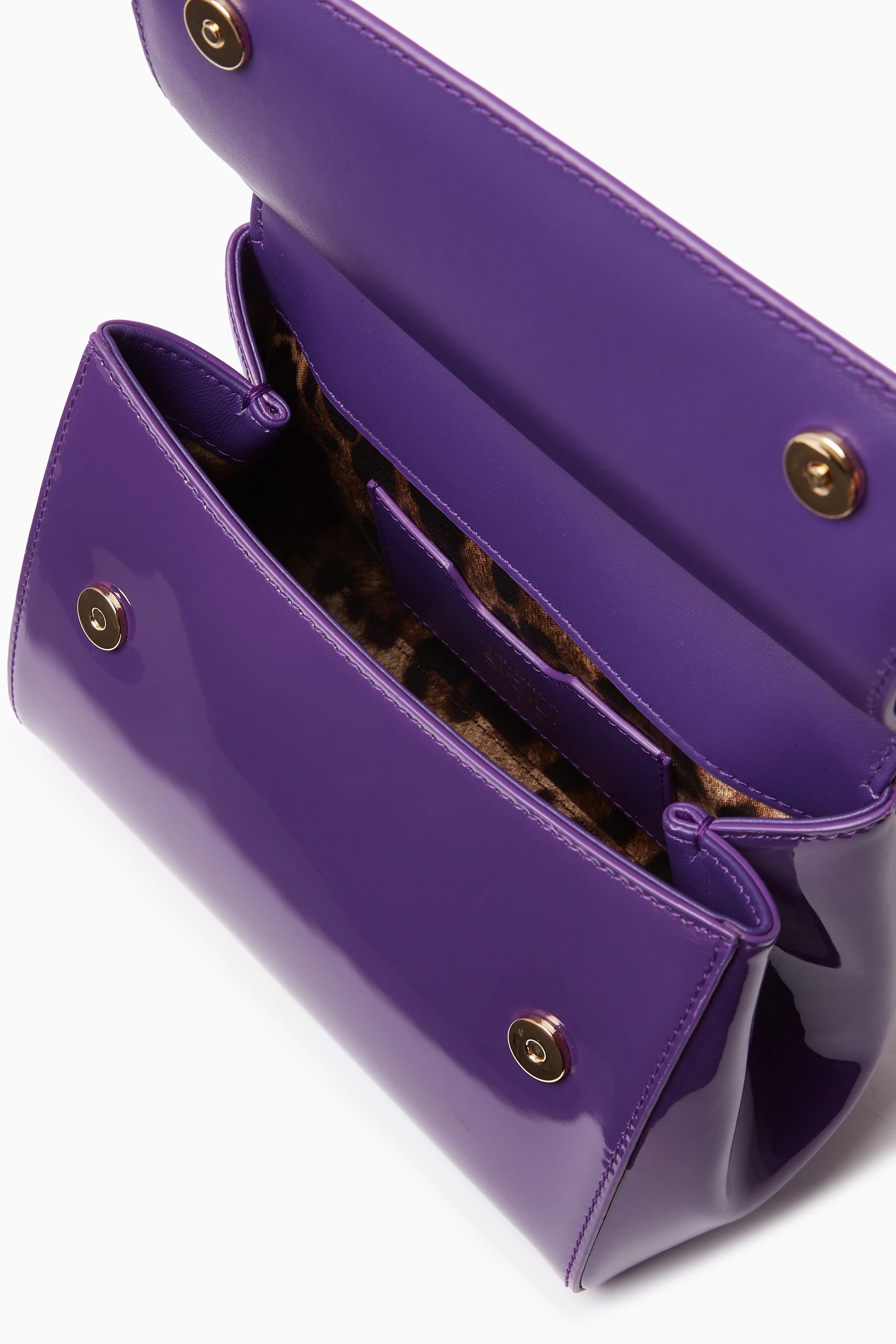 Buy Dolce & Gabbana Purple Medium Sicily Top-handle Bag in