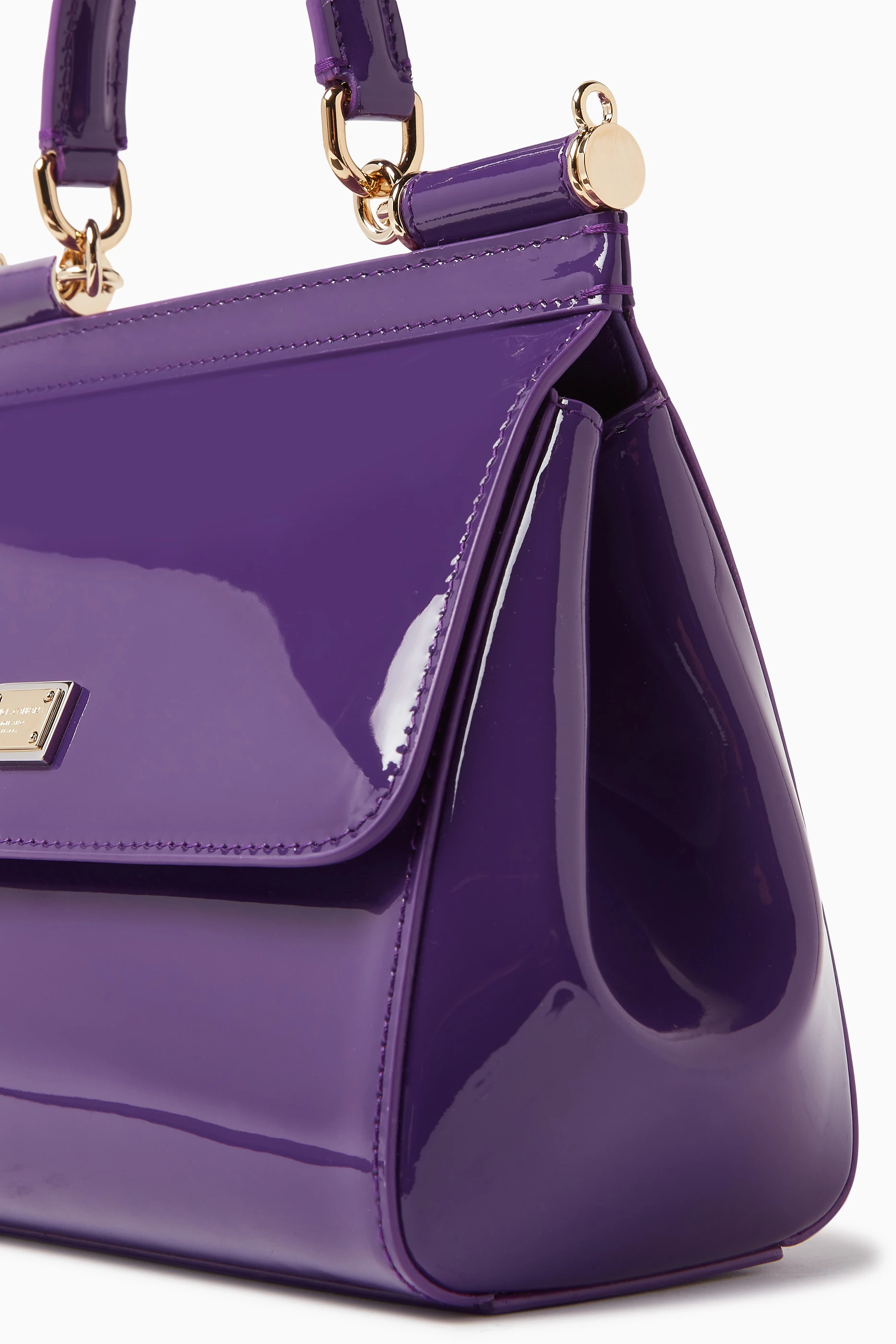 【関税&送料込】Dolce & Gabbana Tyrian Purple Leather Lollo DOLCE&GABBANA | Purple Women's Sneakers | YOOX