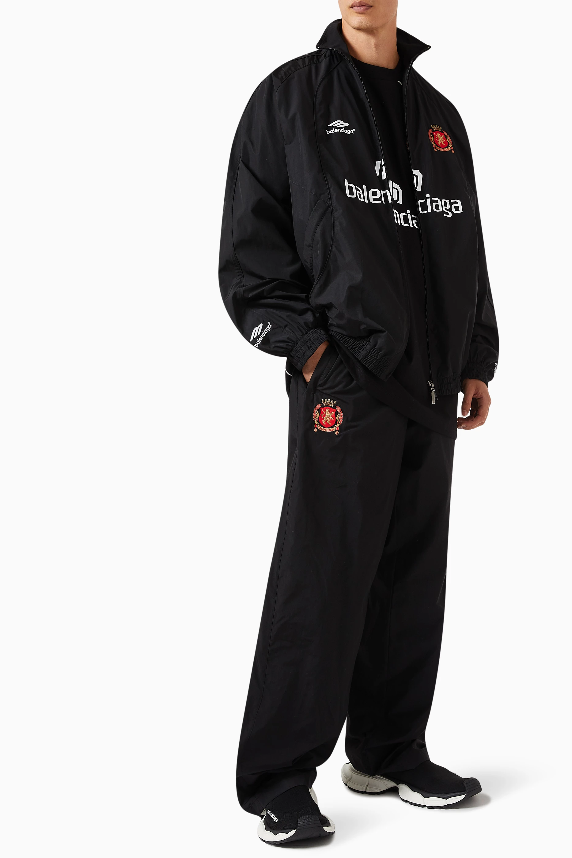 Balenciaga black tracksuit discount