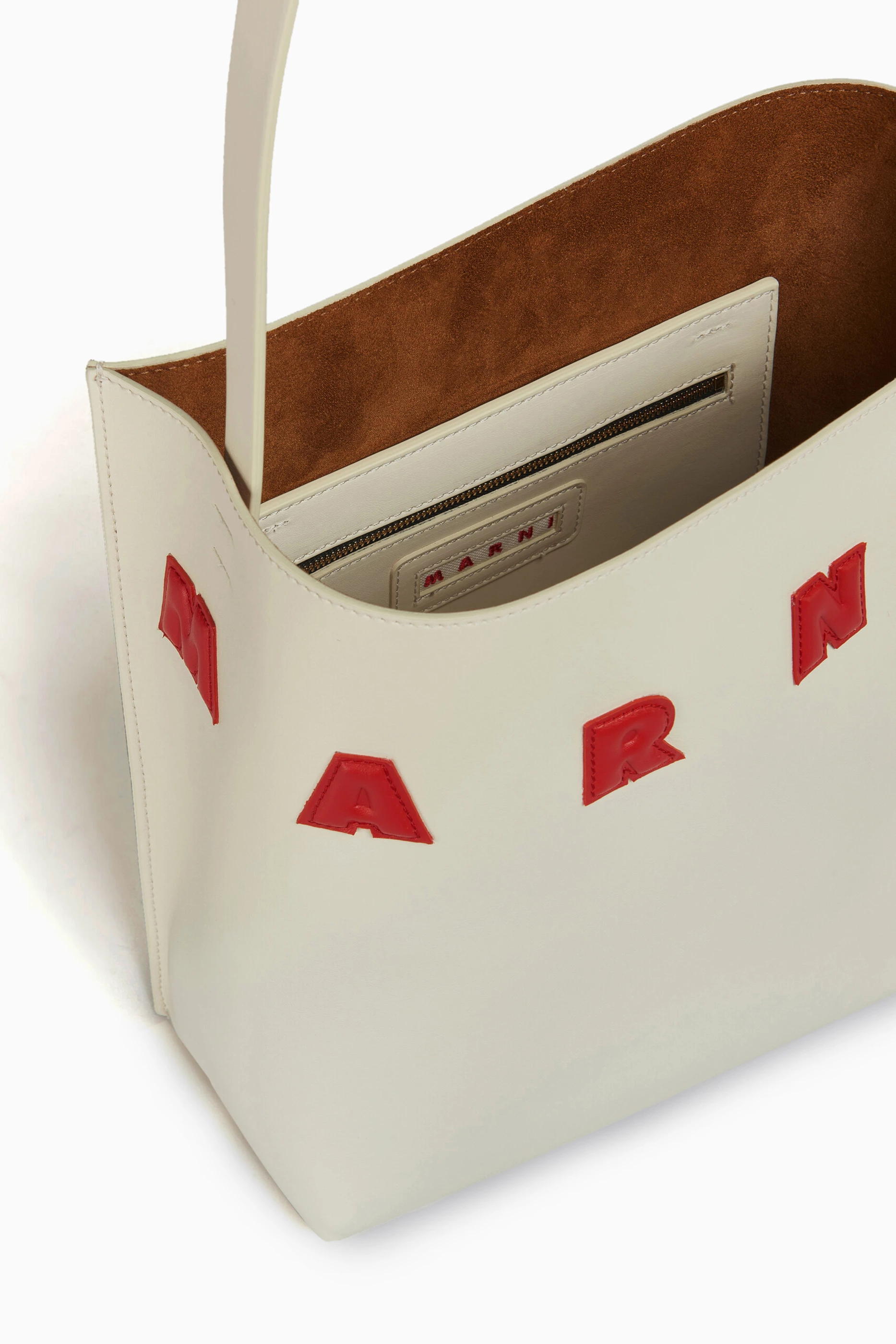 Buy Marni Multicolour Museo Logo Tote Bag in Calf Leather for