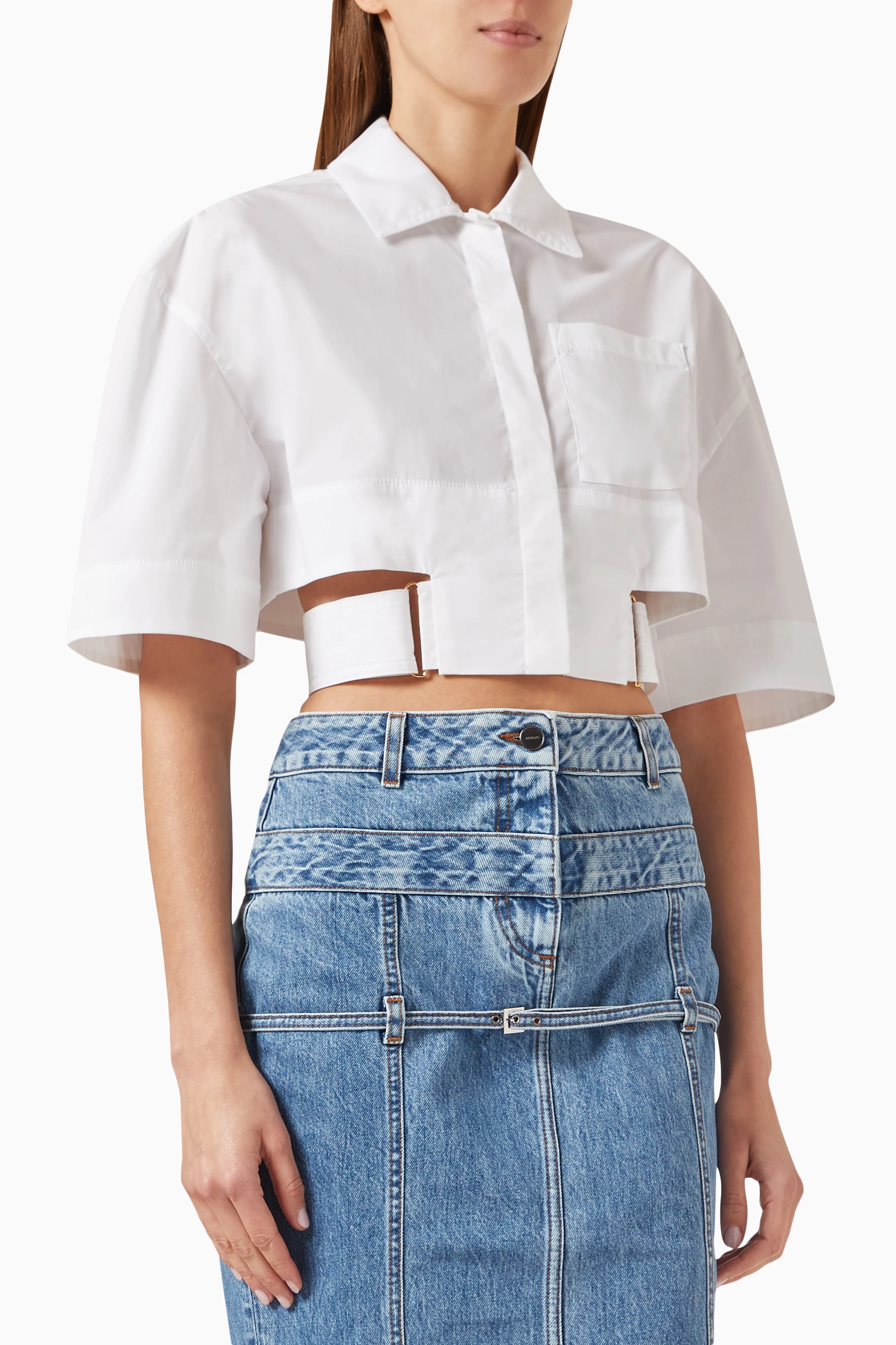 Crop top chemise new arrivals