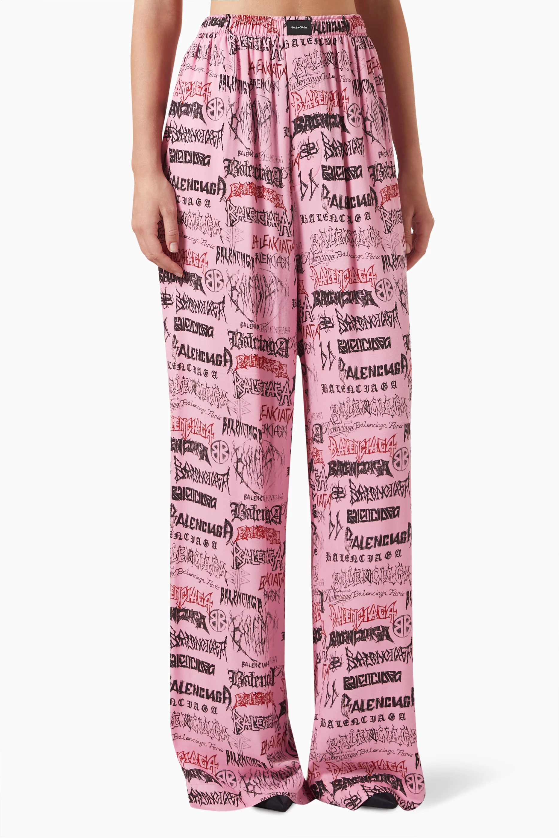 Buy Balenciaga Pink DIY Metal Allover Pyjama Pants in