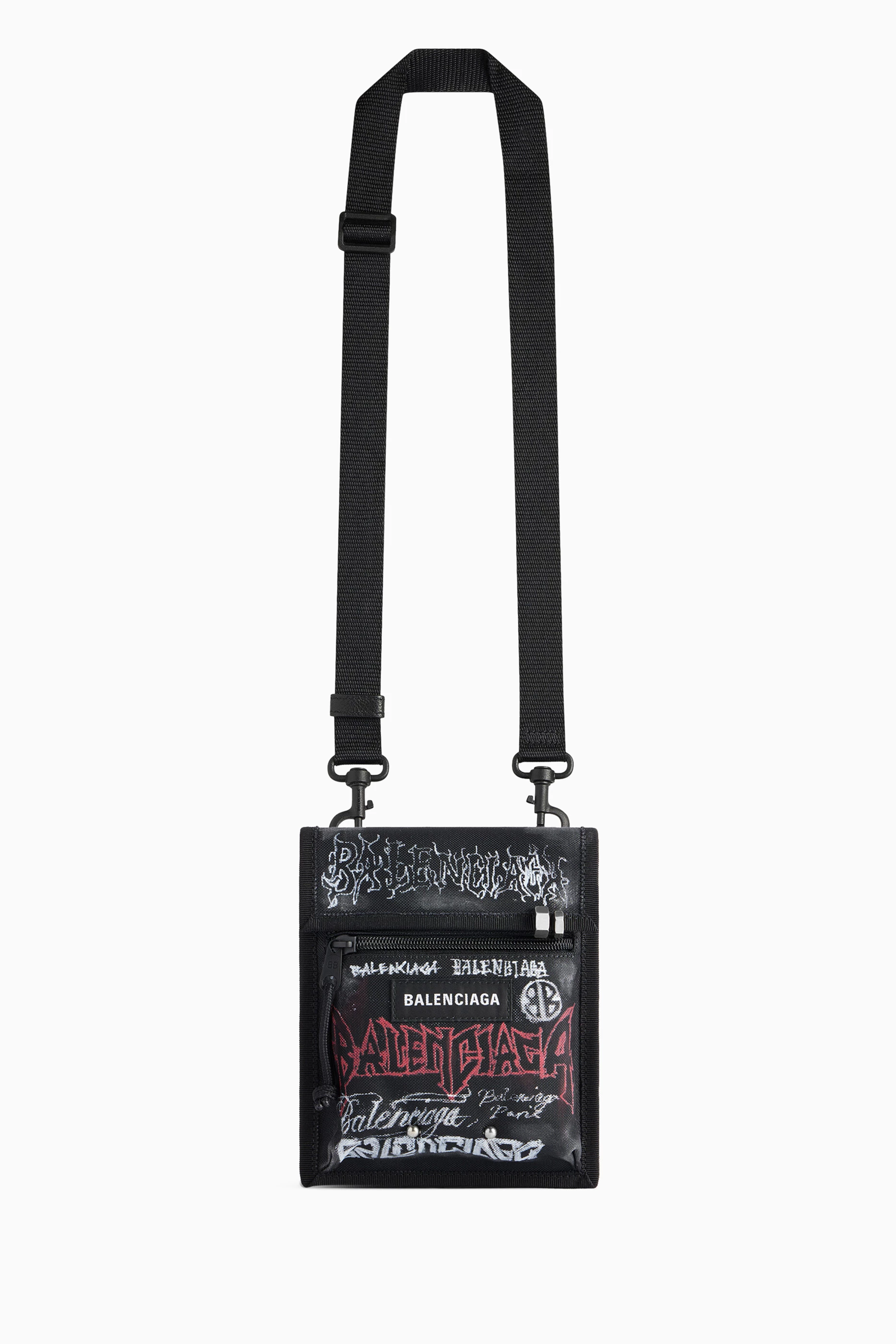 BALENCIAGA ブラック サコッシュ BALENCIAGA バレンシアガ エクスプローラー EXPLORER ストラップ
