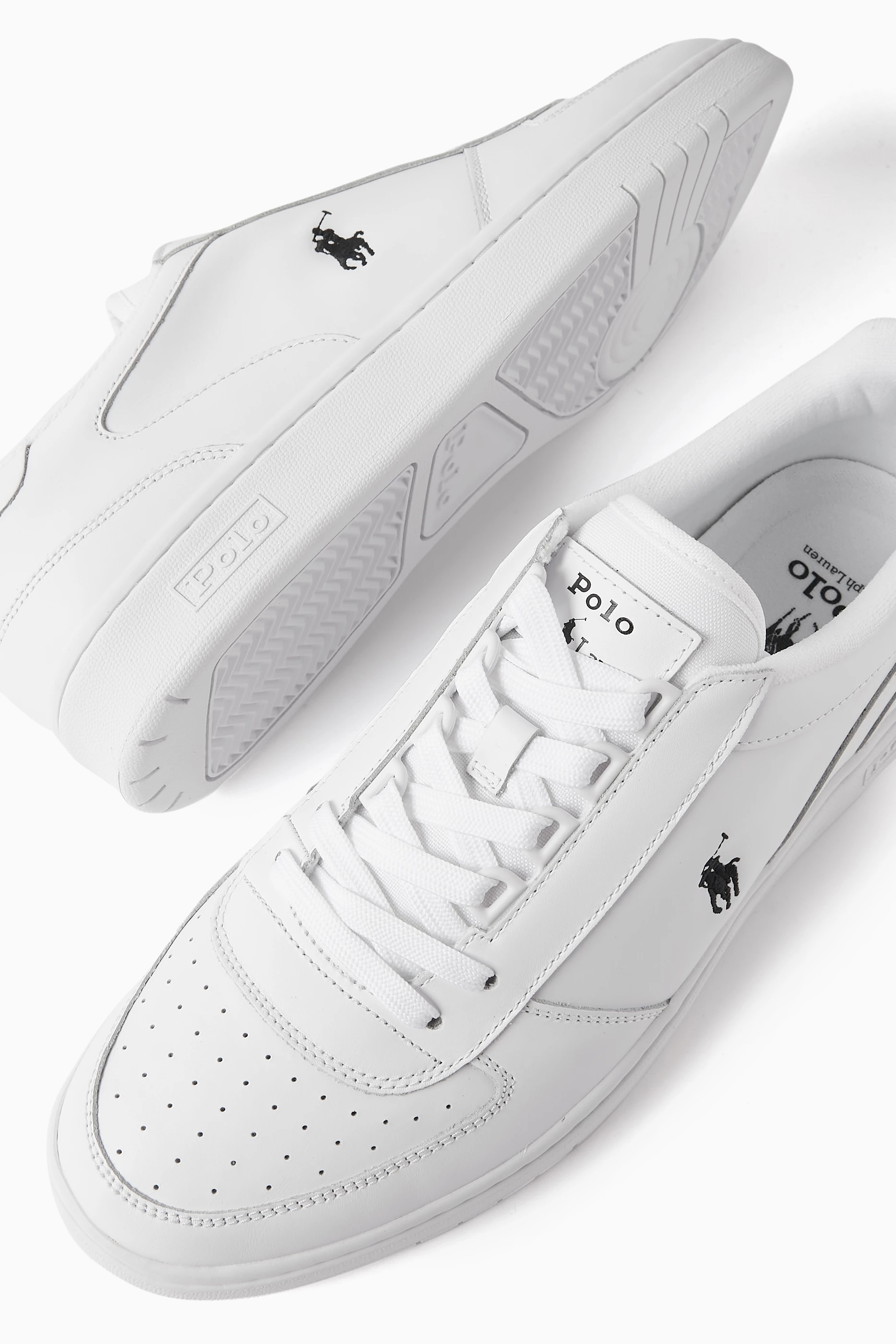 Polo ralph lauren white sneakers on sale