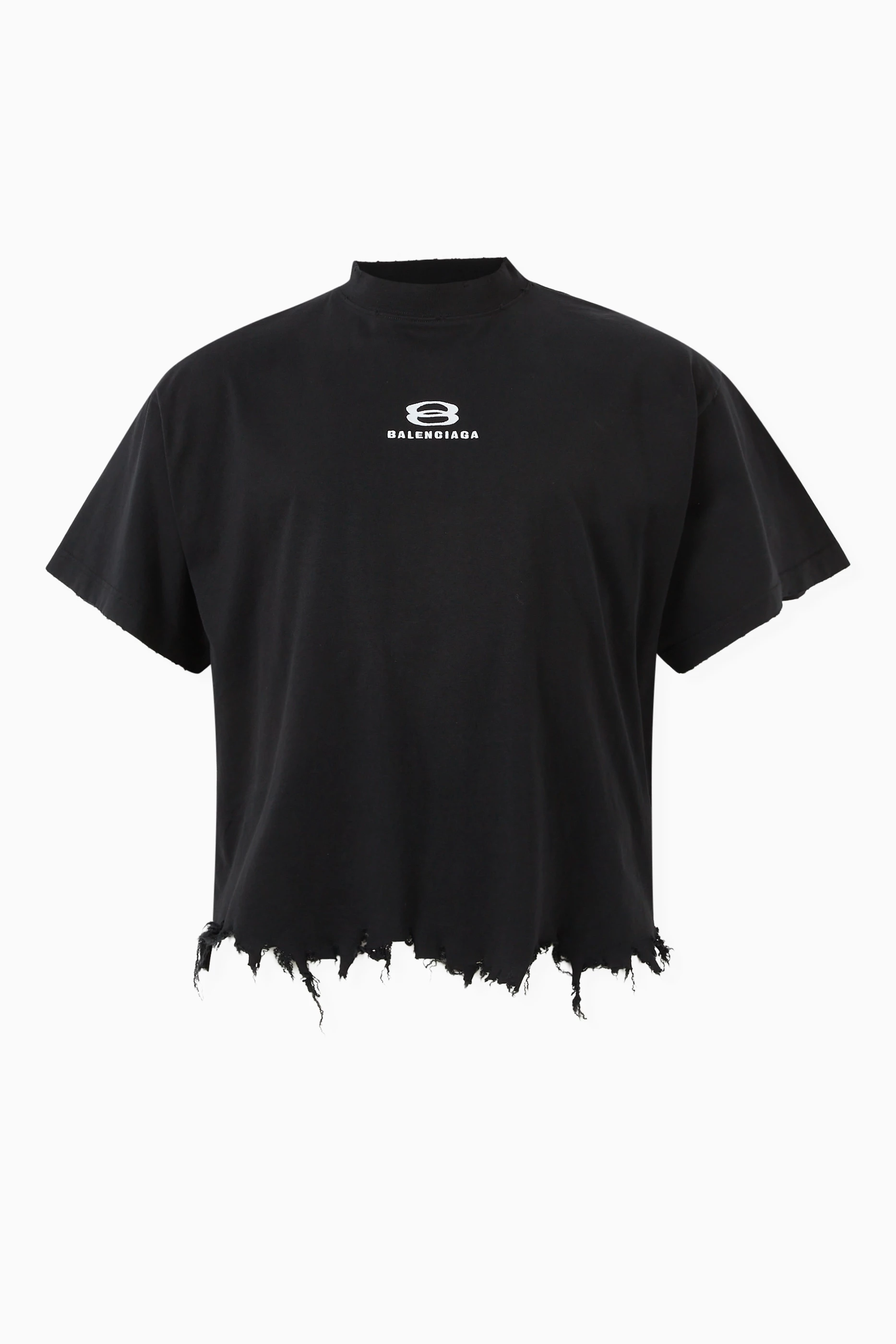 Buy Balenciaga Black Unisex Unity Sports Icon Cropped Large Fit T 