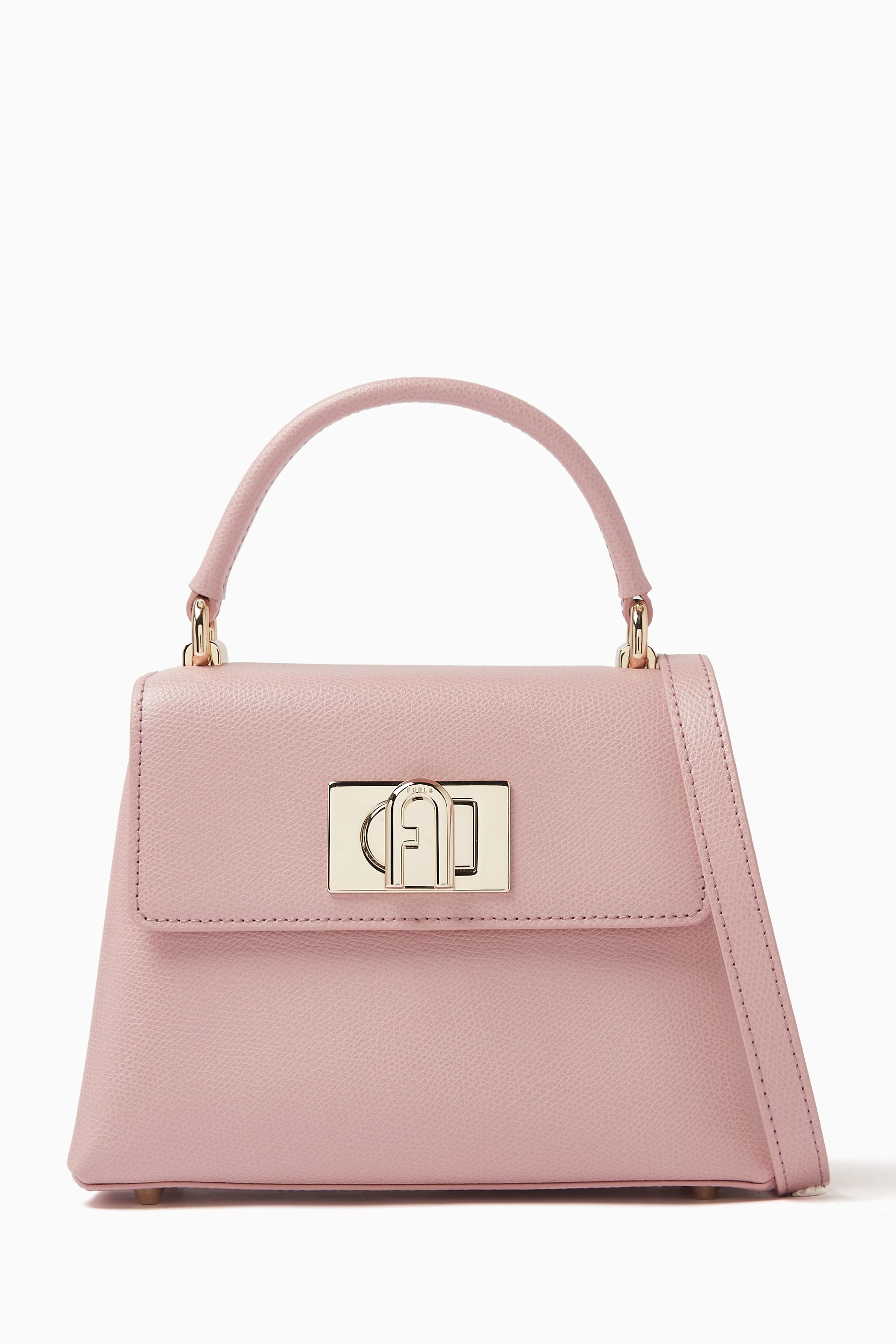 Buy Furla Pink Mini 1927 Top-handle Bag in Leather for Women