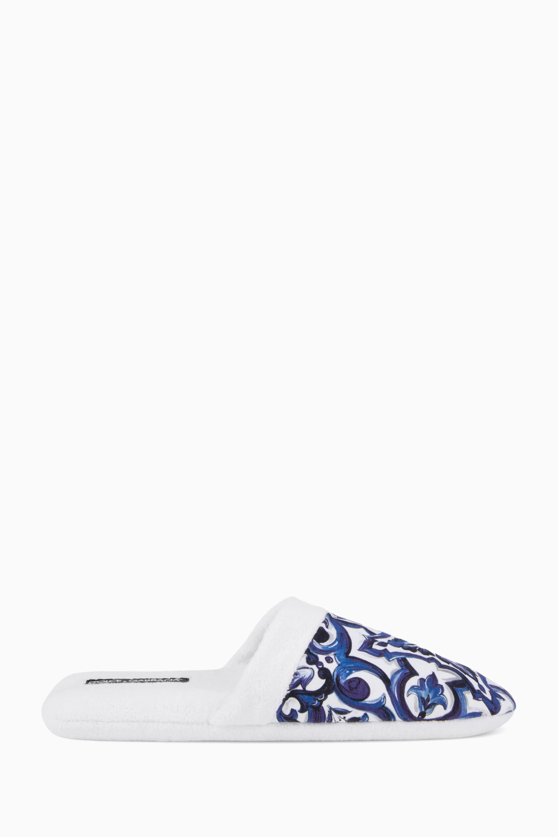 Buy Dolce & Gabbana Casa White Unisex Blu Mediterraneo-print