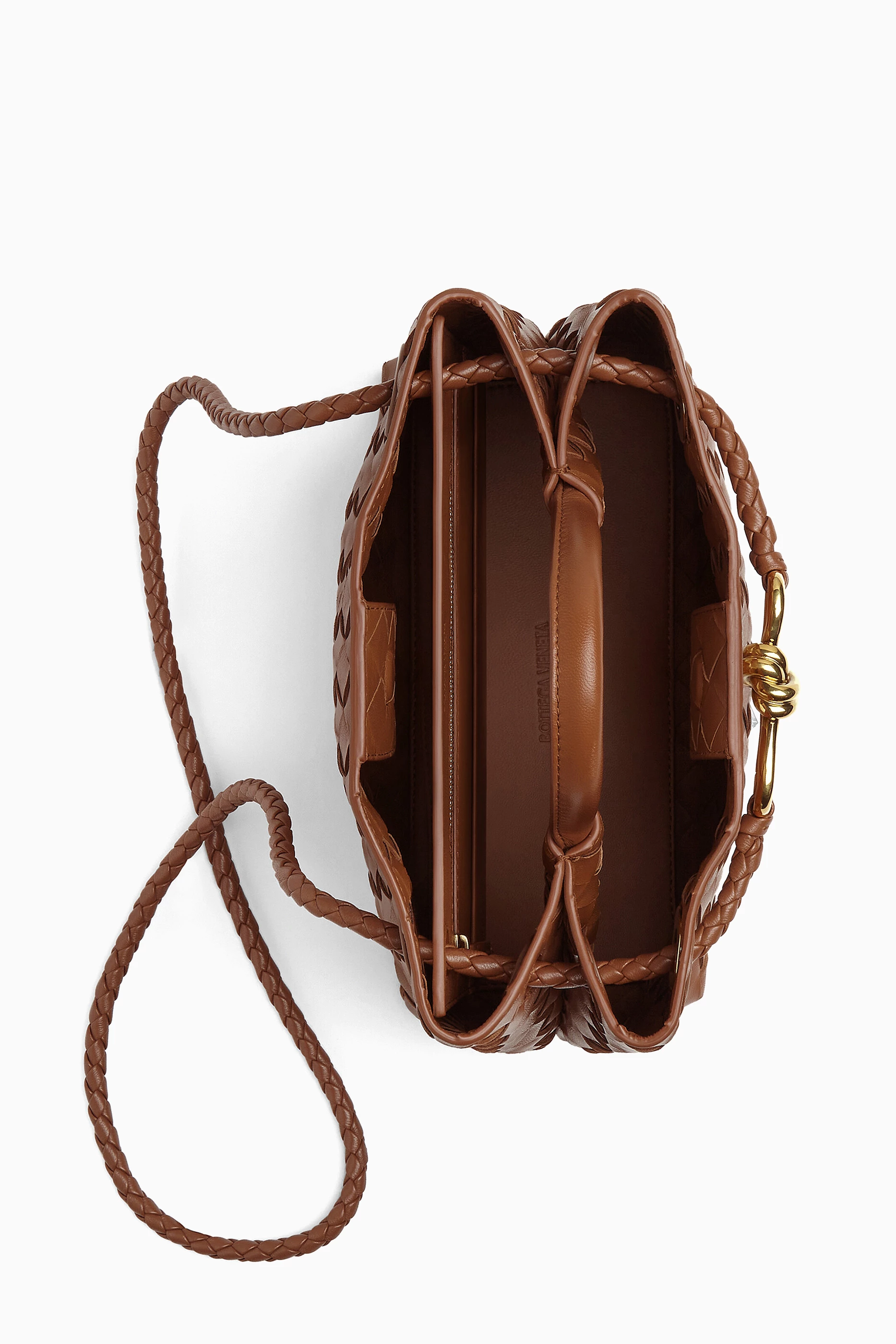 ハンドバッグ BOTTEGA VENETA BROWN LEATHER SMALL ANDIAMO HANDBAG Andiamo Small leather tote bag in brown - Bottega Veneta