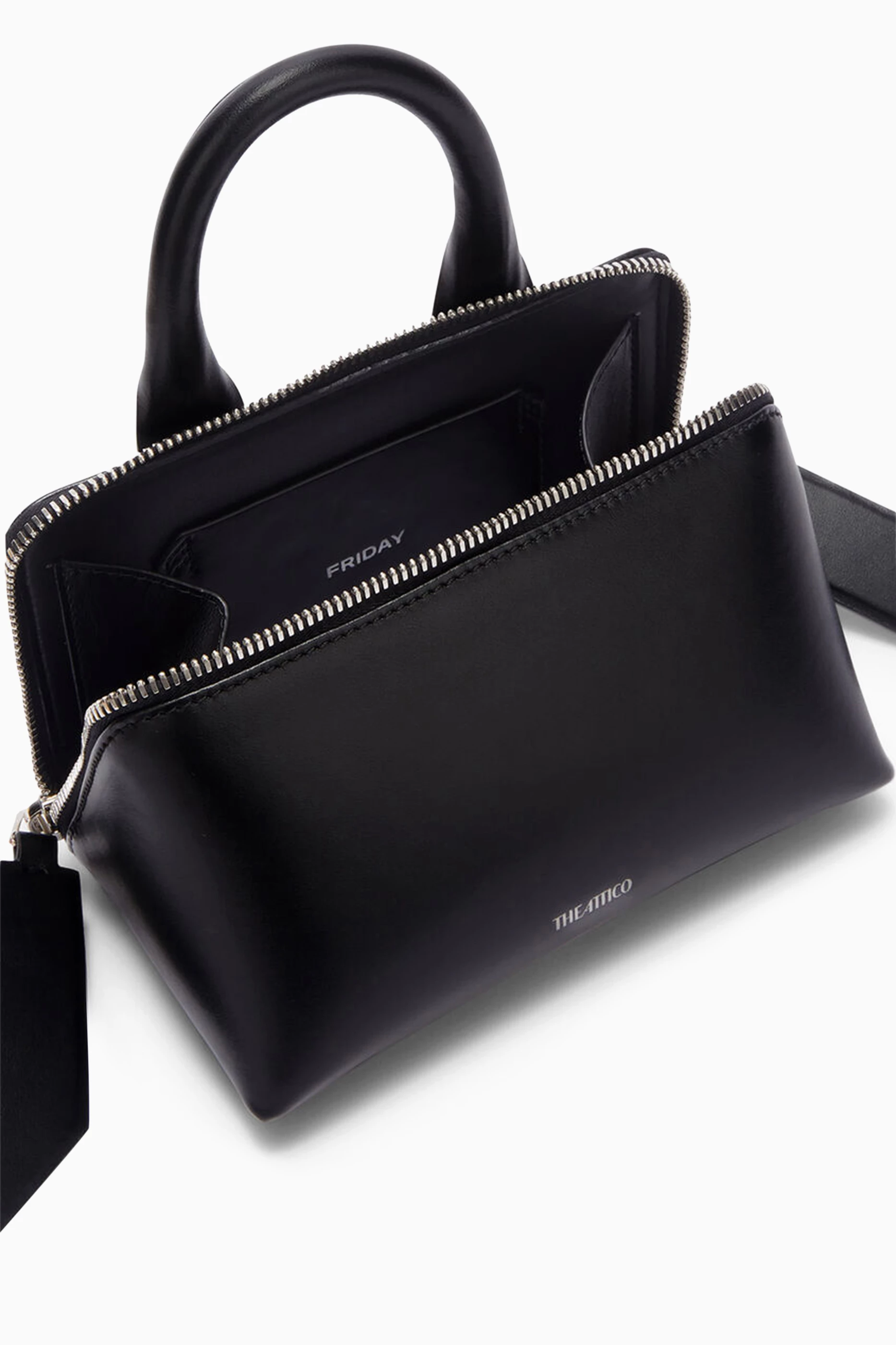 Buy The Attico Black Friday Crossbody Bag in Leather for