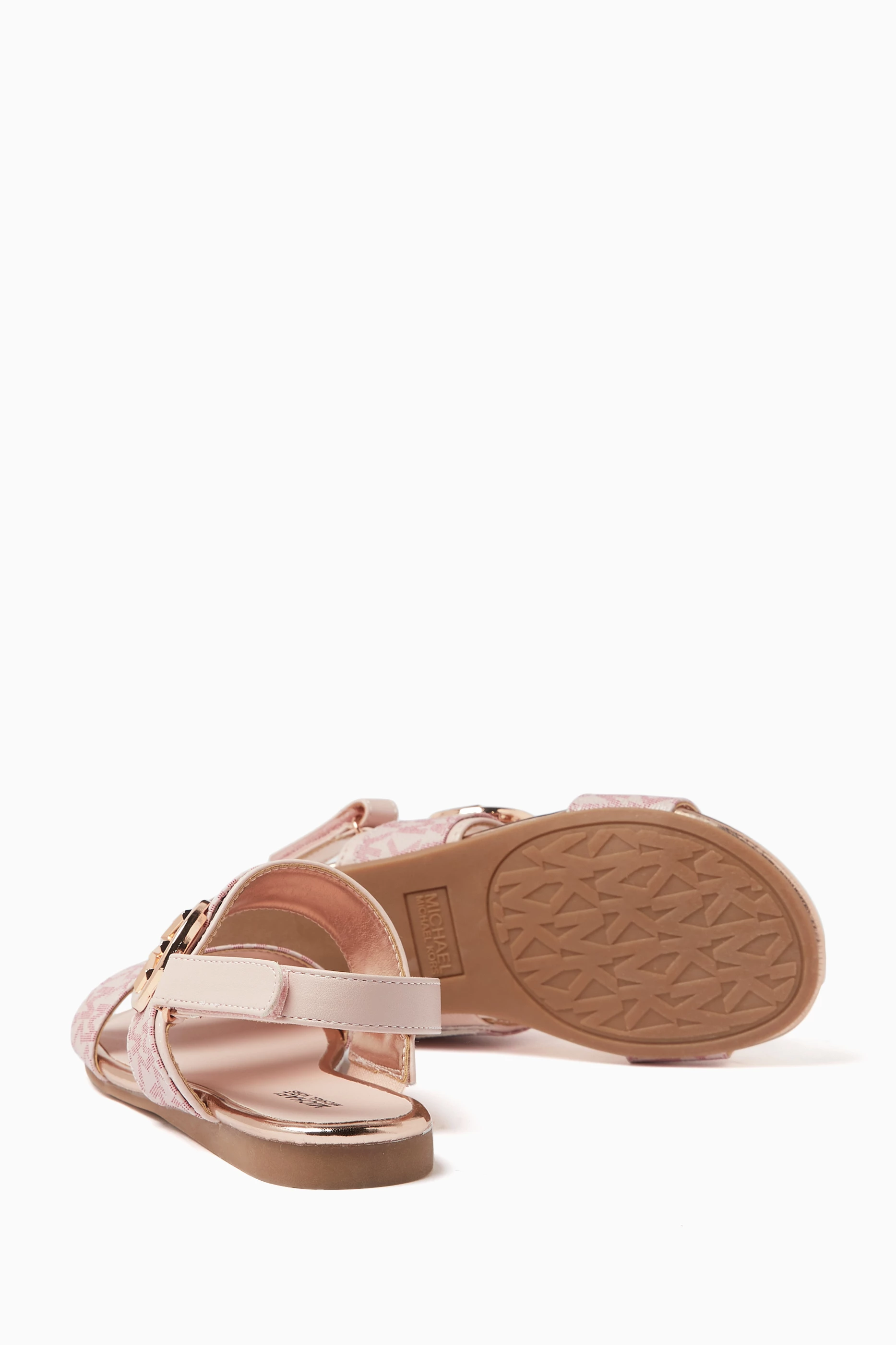 Michael kors pink sandals discount